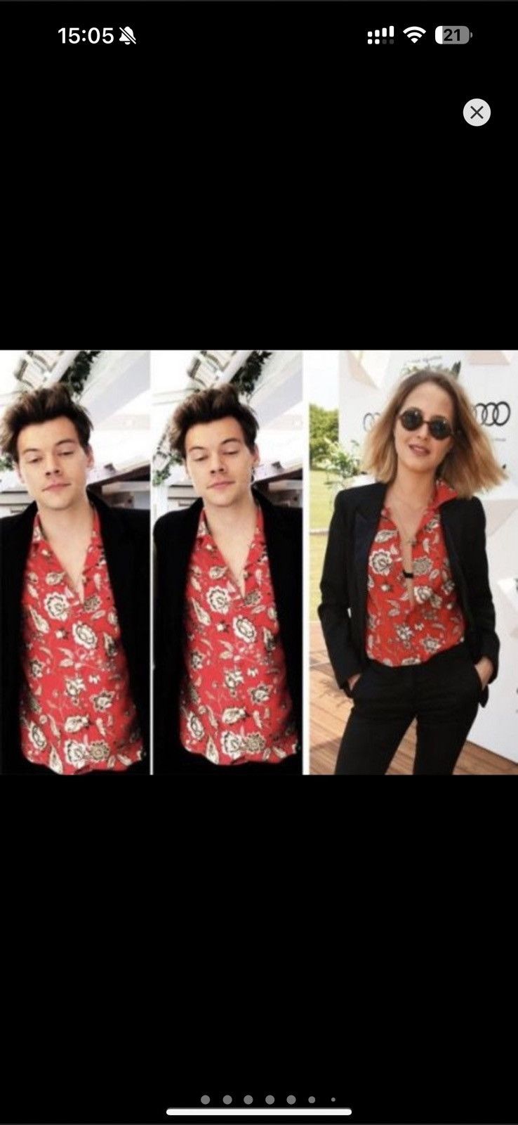 Gucci Gucci SS17 Red Silk Floral Shirt Sz.48 Size US M / EU 48-50 / 2 - 3 Thumbnail