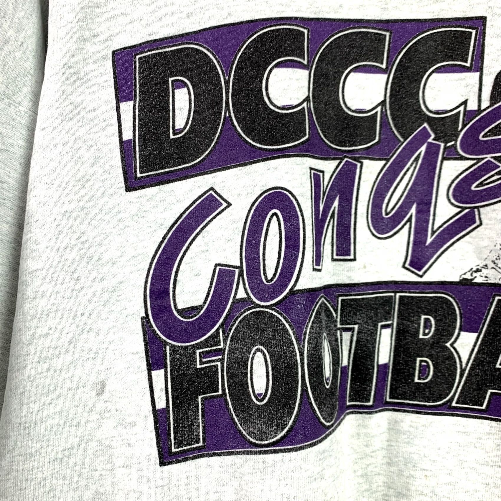 Fruit Of The Loom VINTAGE DCCC Conqs Football Gray Crew Sweatshirt 2XL Unisex Adults Nike? Size US XXL / EU 58 / 5 - 3 Thumbnail
