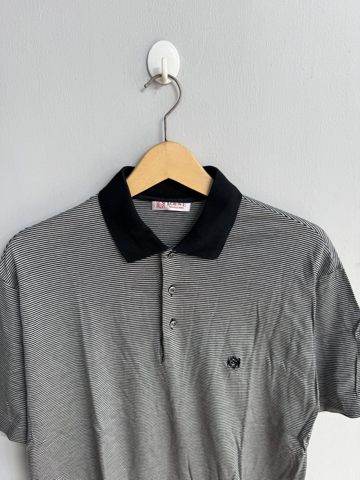 Loewe VINTAGE LOEWE STRIPED POLO SHIRT Size US M / EU 48-50 / 2 - 2 Thumbnail