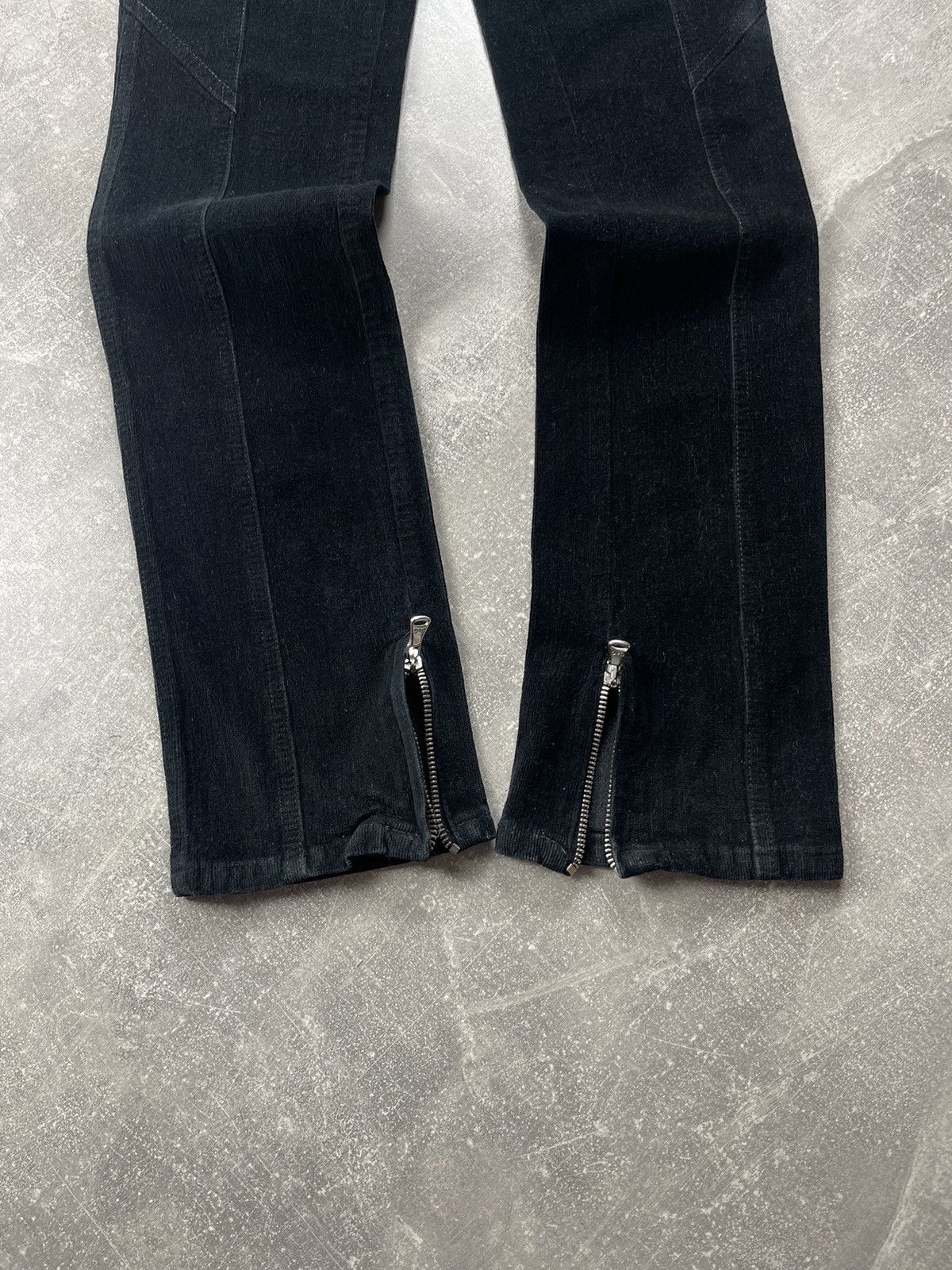 Dolce & Gabbana Dolce & Gabbana Black Corduroy Slim Pants Zip Hem Size 27" / US 4 / IT 40 - 10 Thumbnail