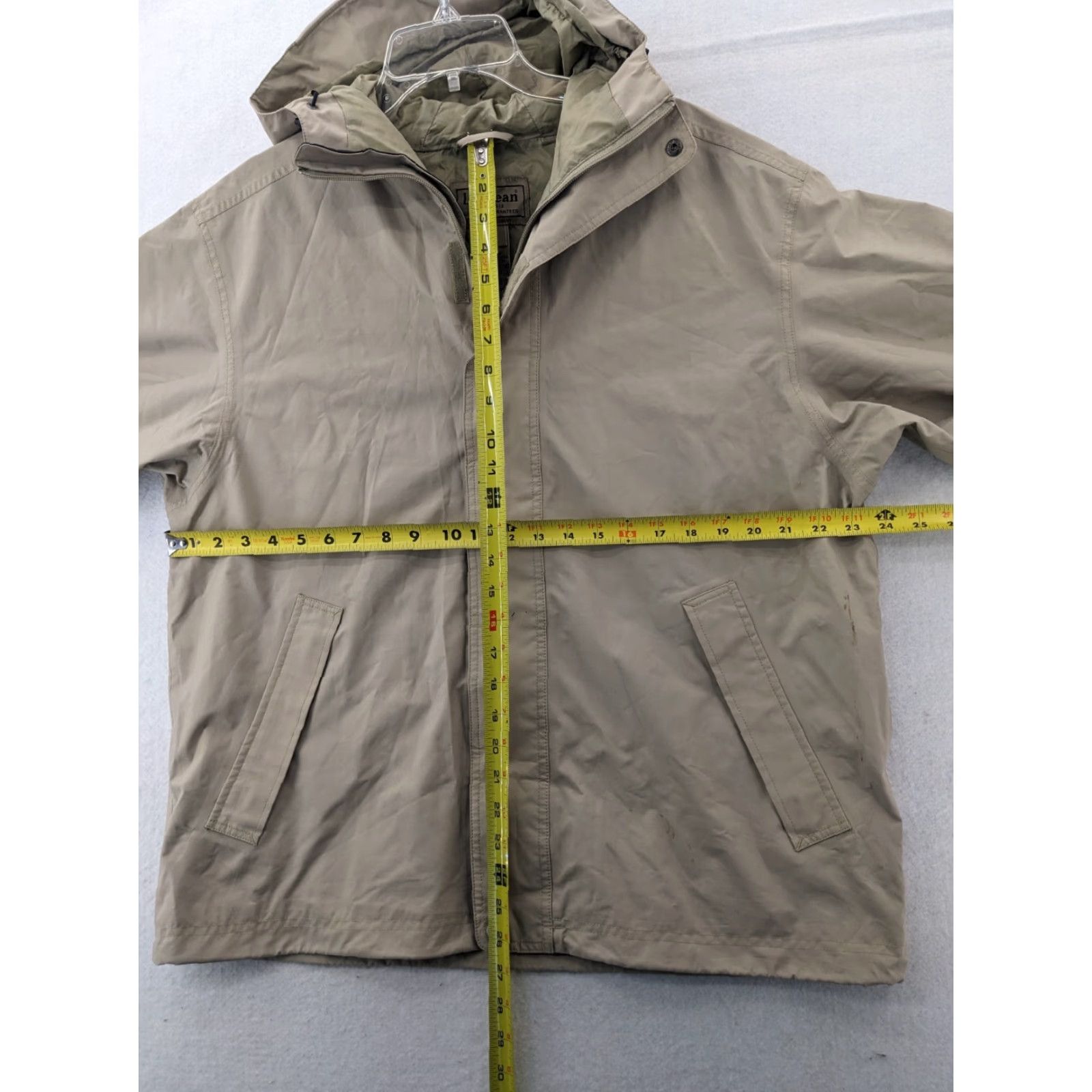 Vintage LL Bean Jacket Mens Large Beige Full Zip Up Windbreaker Coat Shirt? Size US L / EU 52-54 / 3 - 4 Thumbnail