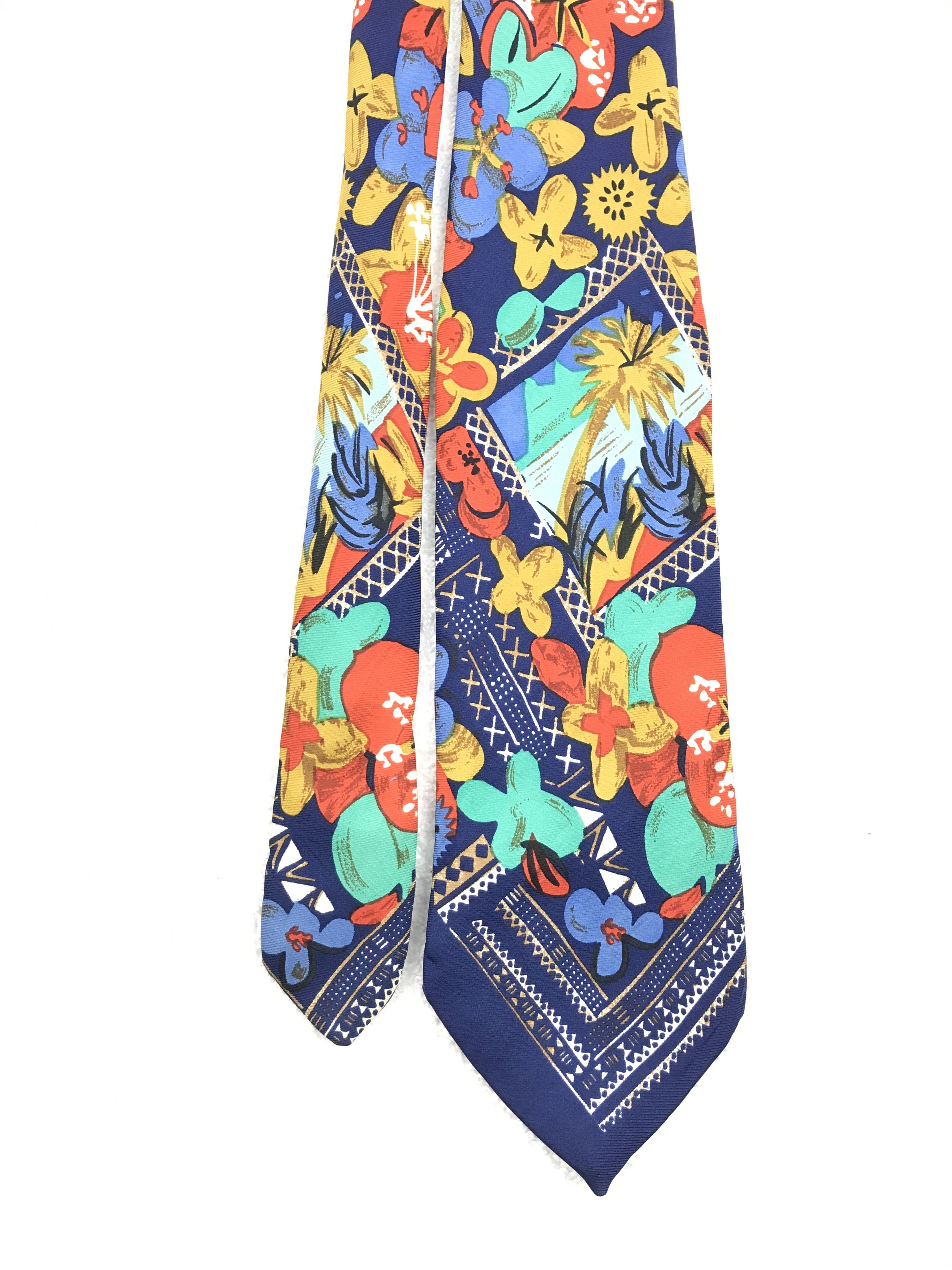 Vintage Vintage Veneziani Silk Necktie Size ONE SIZE - 3 Thumbnail