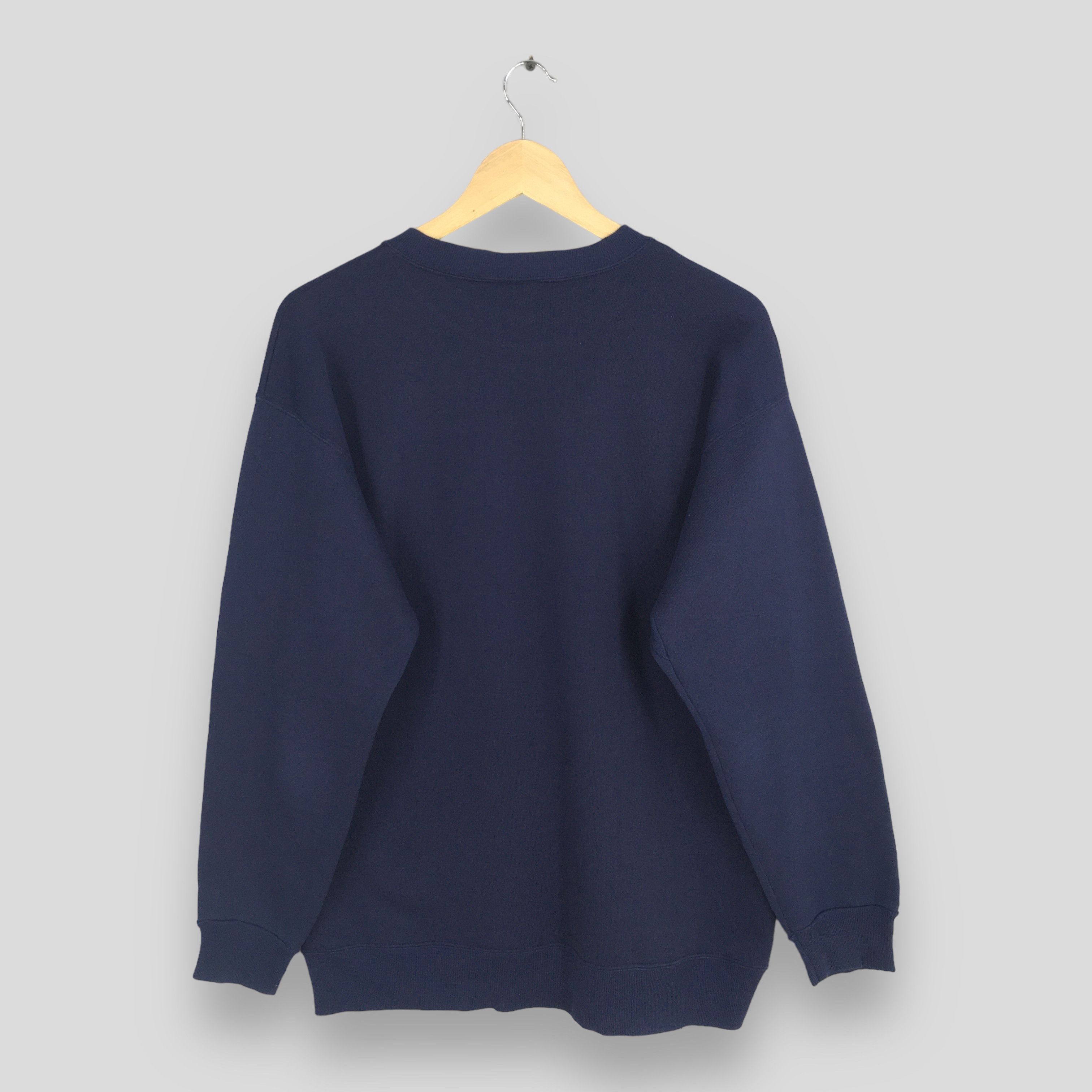 Vintage Vintage 90s Discus Athletic Plain Blue Sweatshirt Large Size US L / EU 52-54 / 3 - 7 Thumbnail
