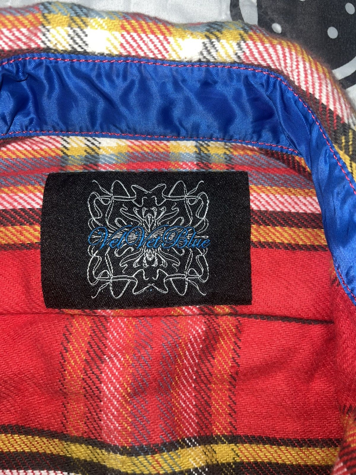 If Six Was Nine 2000s VelVetBlue - Vkeii Style Zip Plaid Flannel Shirt Size US M / EU 48-50 / 2 - 7 Thumbnail