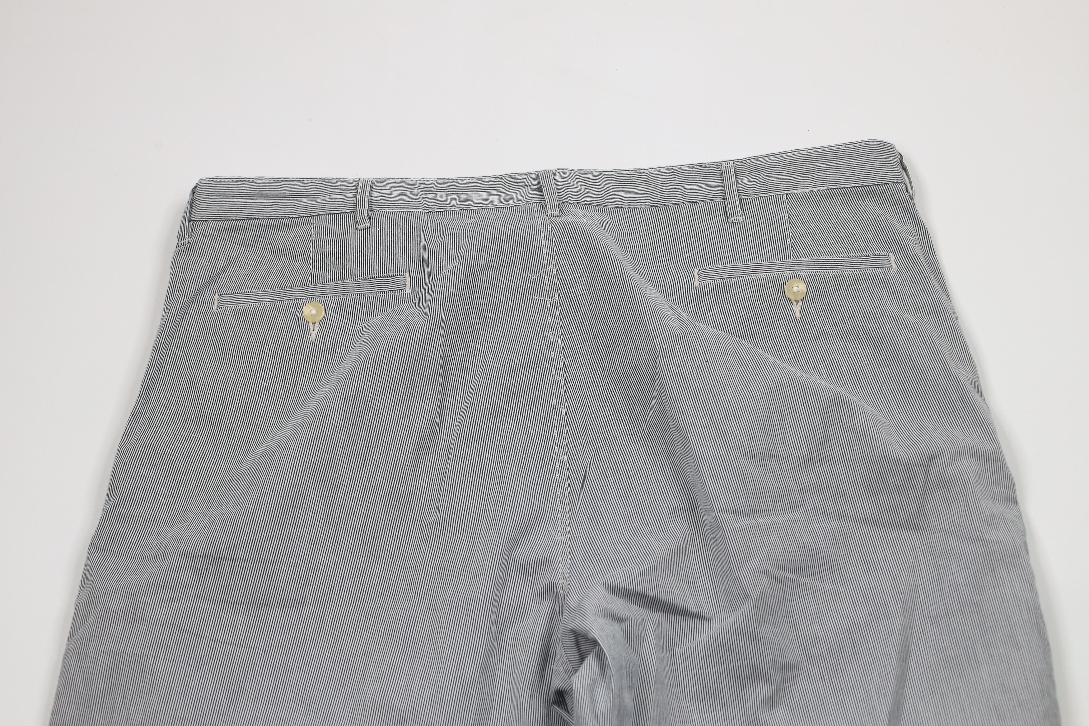 Lands' End × Vintage Vintage 90s Land End Pinstriped Seersucker Wide Leg Pants Size US 42 / EU 58 - 9 Thumbnail