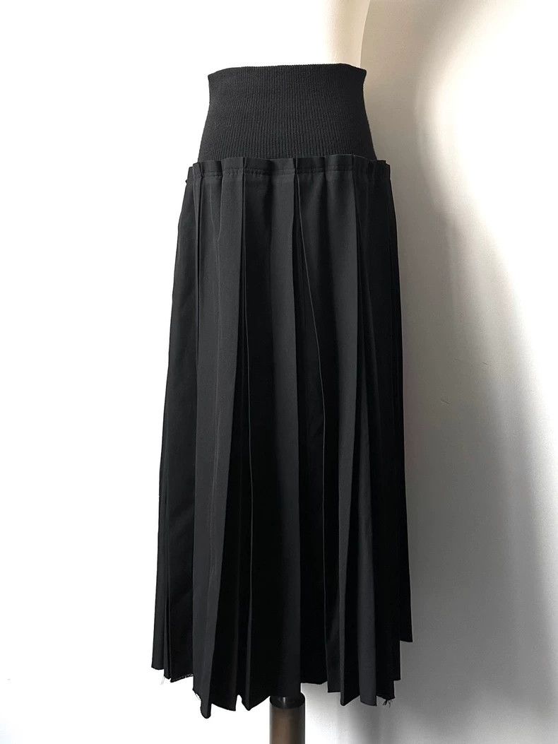 Y's Y's size 3 Knit patchwork pleated skirt Size 25" / US 0 / IT 36 - 2 Thumbnail