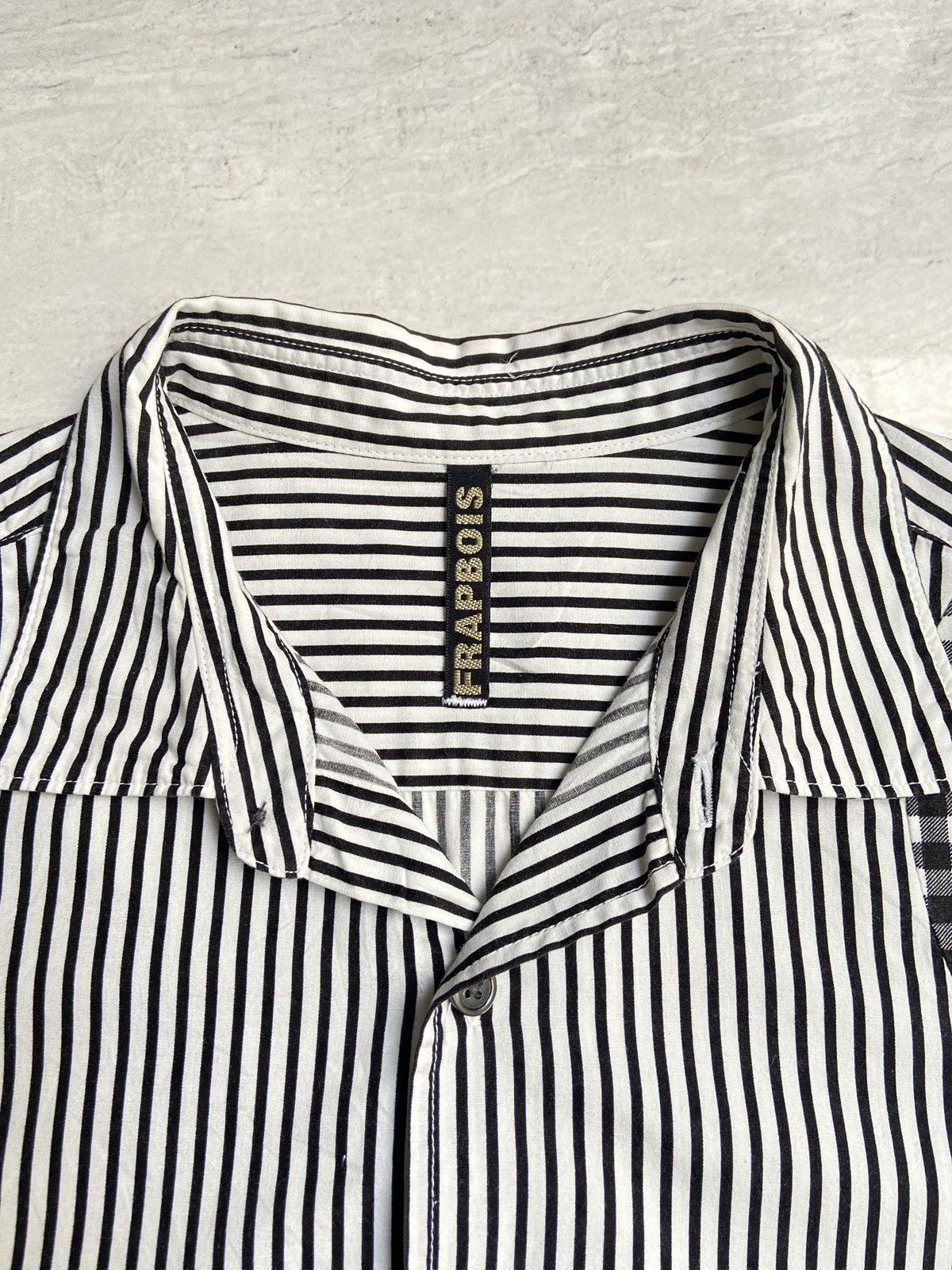 Frapbois × Issey Miyake × Japanese Brand FRAPBOIS Striped Shirt Size US S / EU 44-46 / 1 - 5 Thumbnail