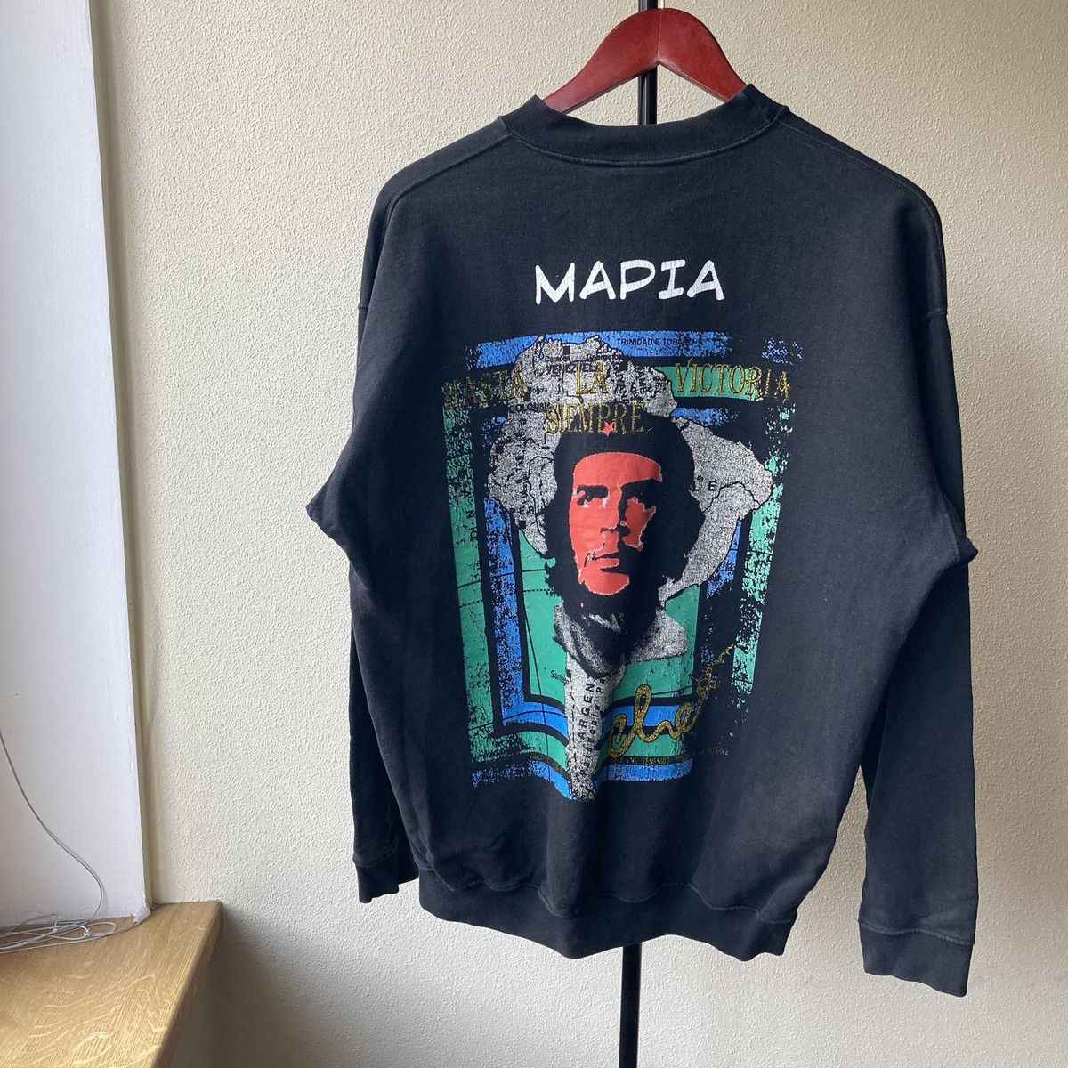 Vintage Che Guevara Sweatshirt Vintage 90s CUBA Streetwear Size US L / EU 52-54 / 3 - 1 Thumbnail