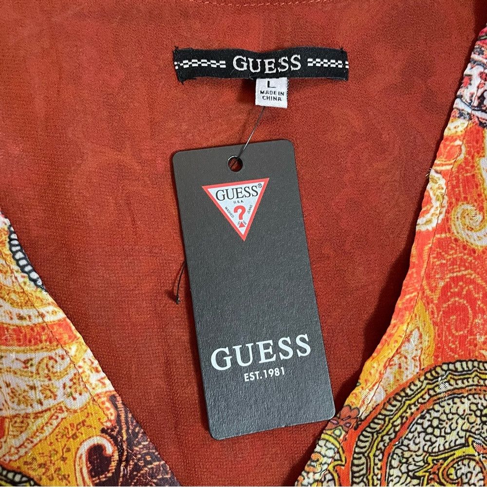 Guess NWT New $178 Guess Oriane Long Sleeve Maxi Dress Size L Size L / US 10 / IT 46 - 7 Thumbnail