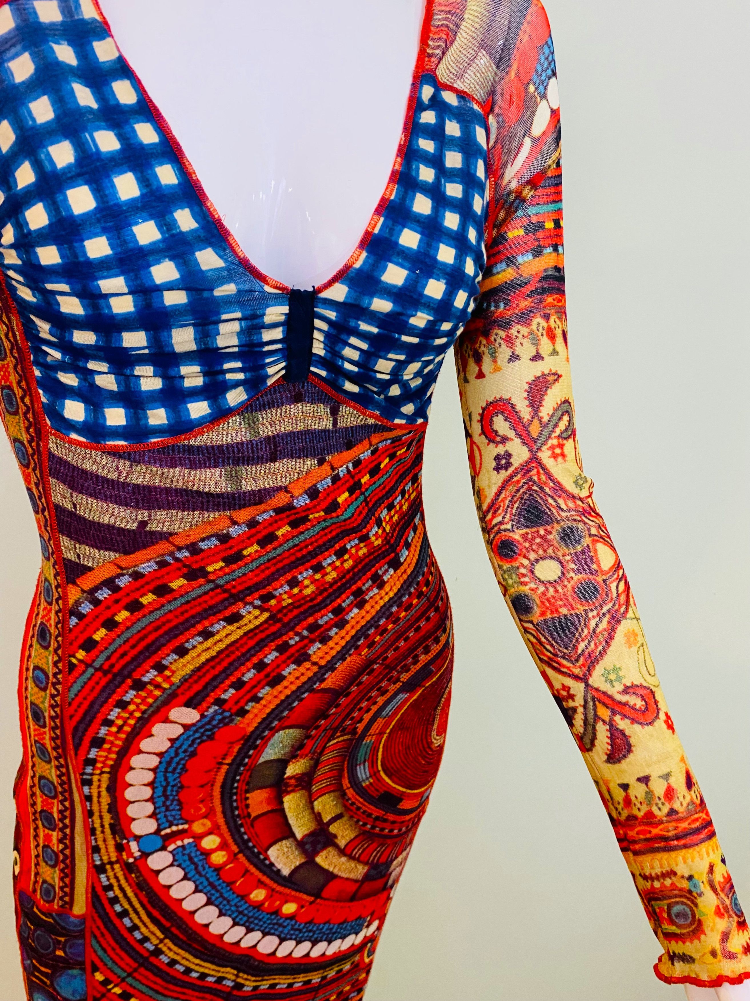 Jean Paul Gaultier Jean Paul Gaultier Backless FW 1995 Mesh Medium Maxi Dress Size M / US 6-8 / IT 42-44 - 11 Thumbnail