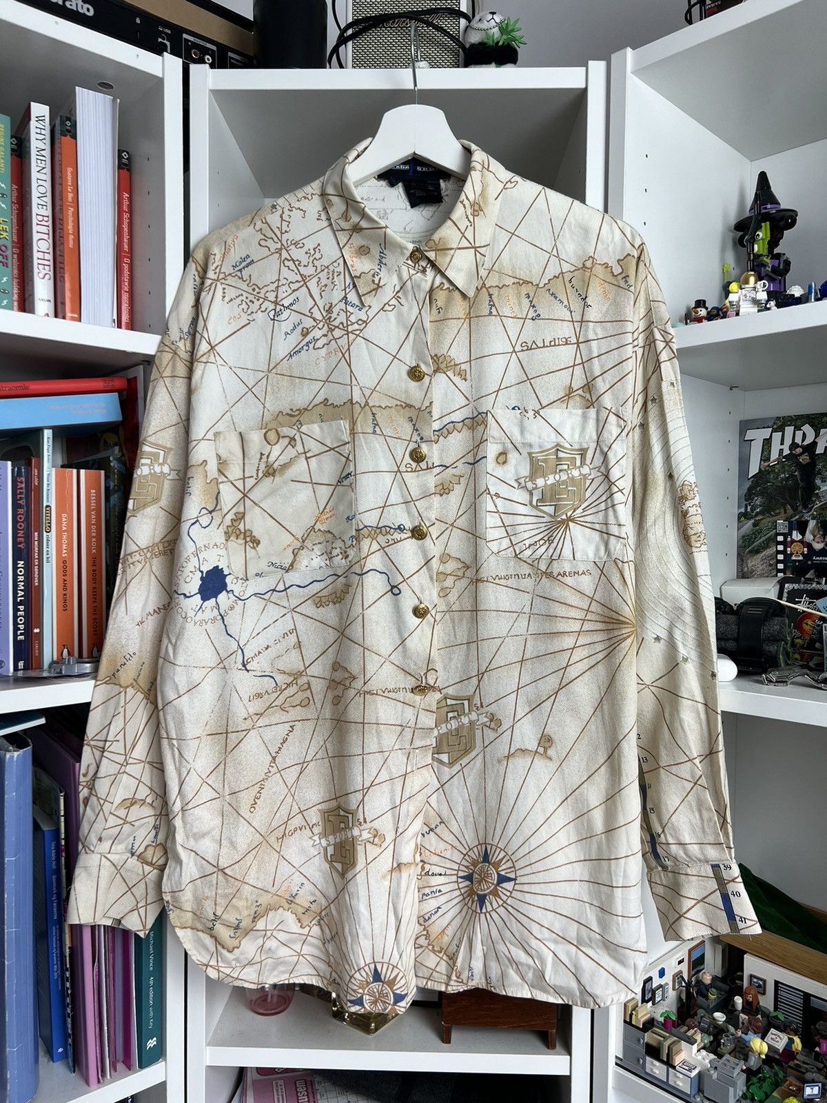 Escada × Escada Sport × Vintage Vintage y2k Escada Sport all over print shirt L designer 90s Size US L / EU 52-54 / 3 - 1 Thumbnail