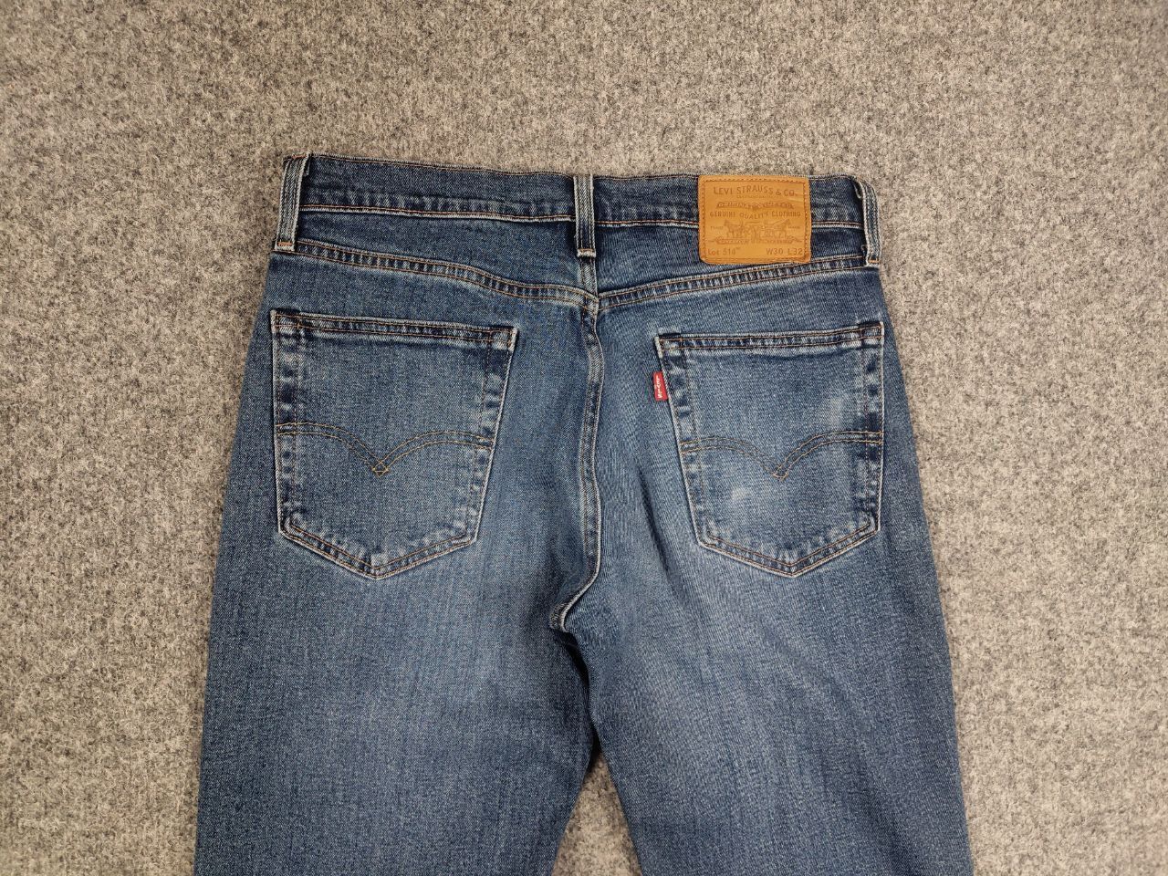 Levi's Levis 514 Vintage USA Style blue Straight Fit Denim Jeans Size US 30 / EU 46 - 5 Thumbnail