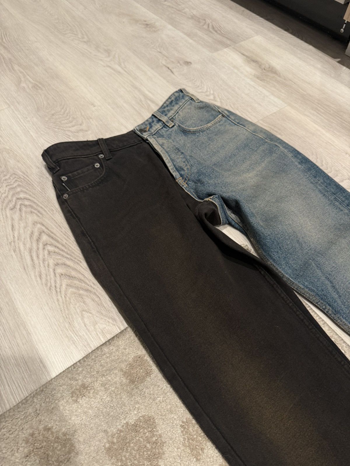 Balenciaga f/w 2019 split 50/50 denim!! Size US 28 / EU 44 - 3 Thumbnail