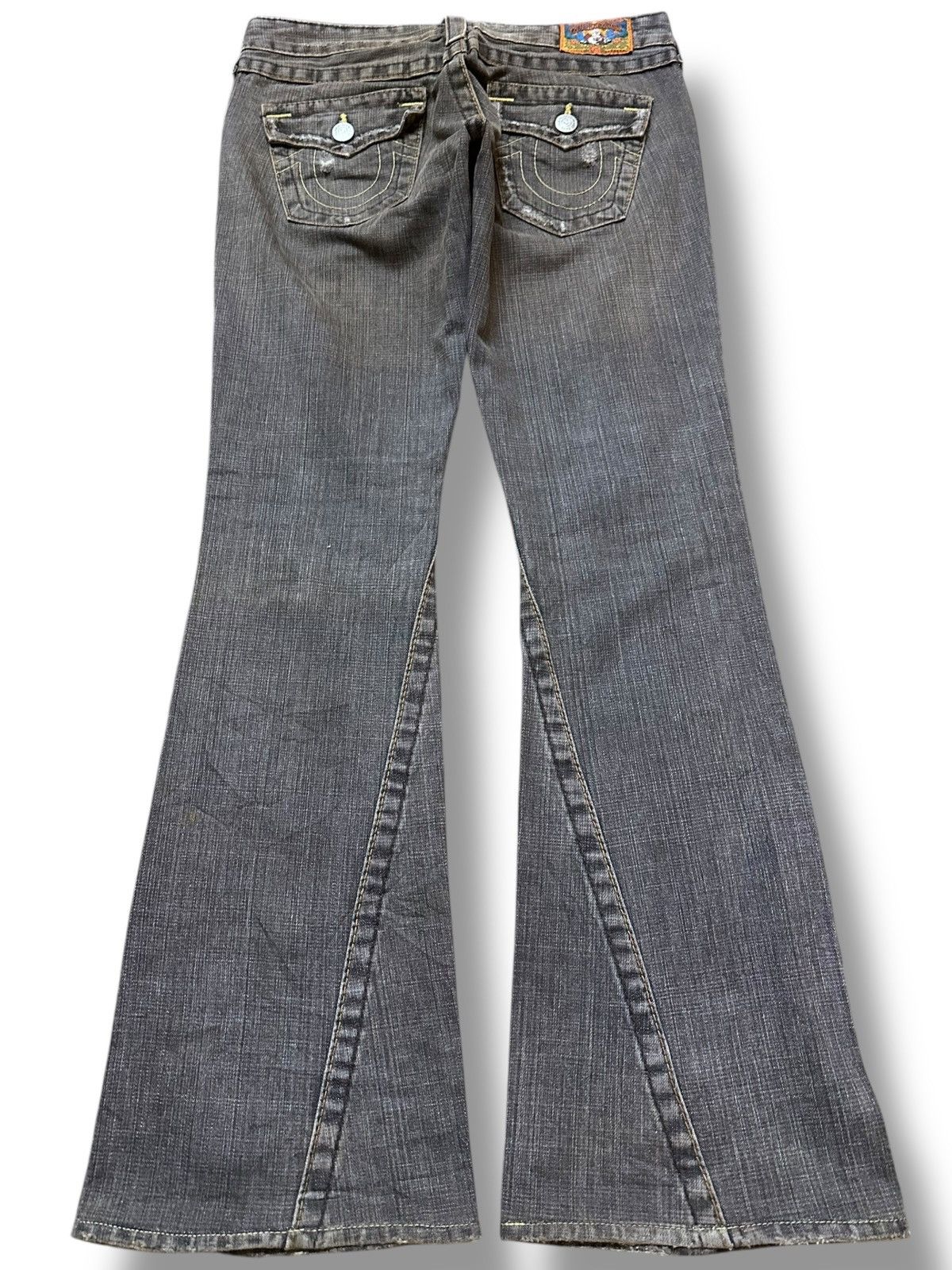 True Religion Vintage True Religion Flare Bootcut Grunge Distressed Denim Size US 31 - 4 Thumbnail