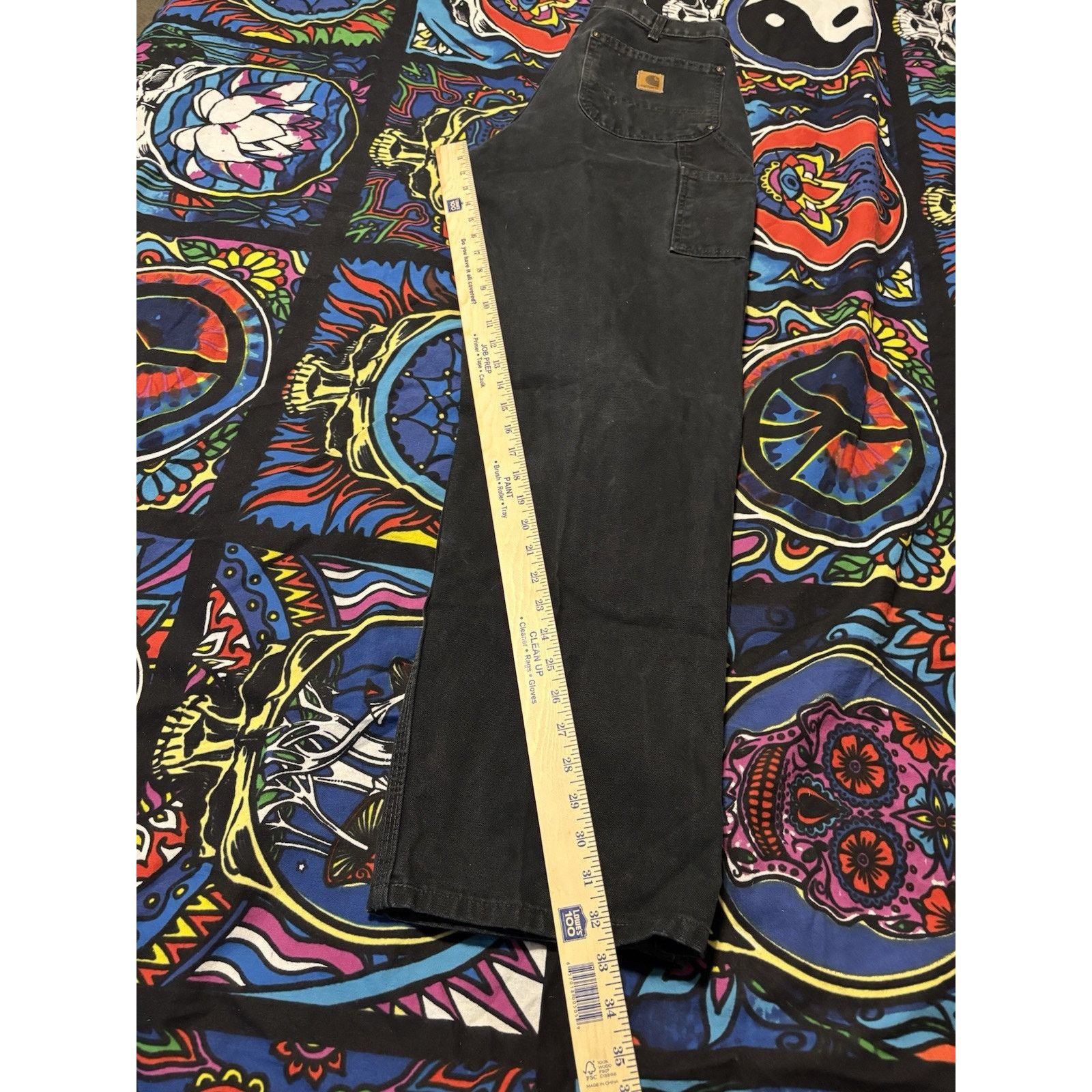 Vintage carhartt doubleknee black rare small distressed Pant 33 X 34 Size US 33 - 5 Thumbnail