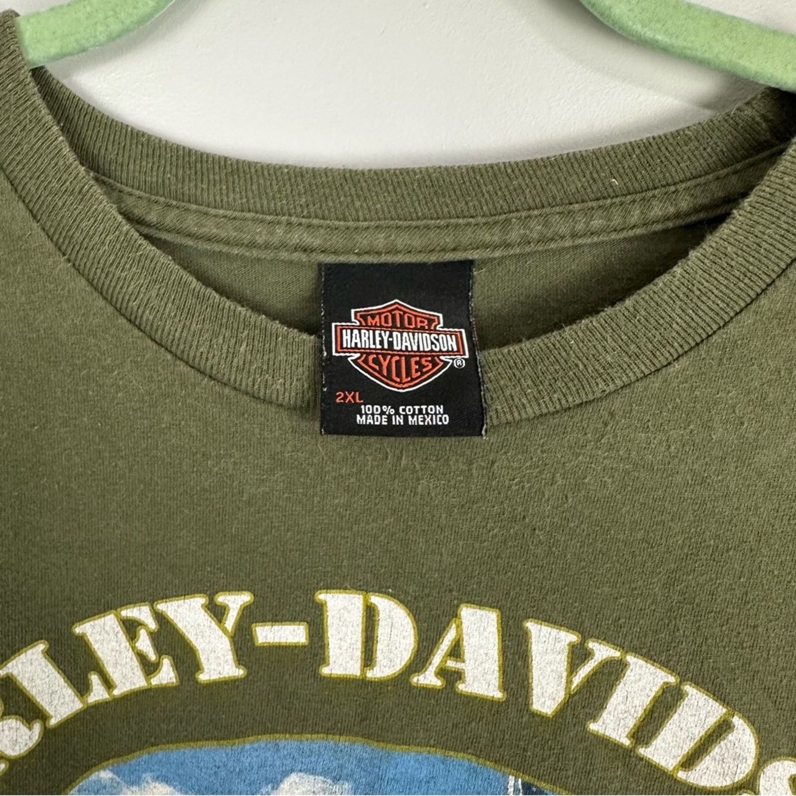 Harley Davidson Harley-Davidson Motorcycle St Augustine Green T-shirt 2XL Size US XXL / EU 58 / 5 - 12 Thumbnail