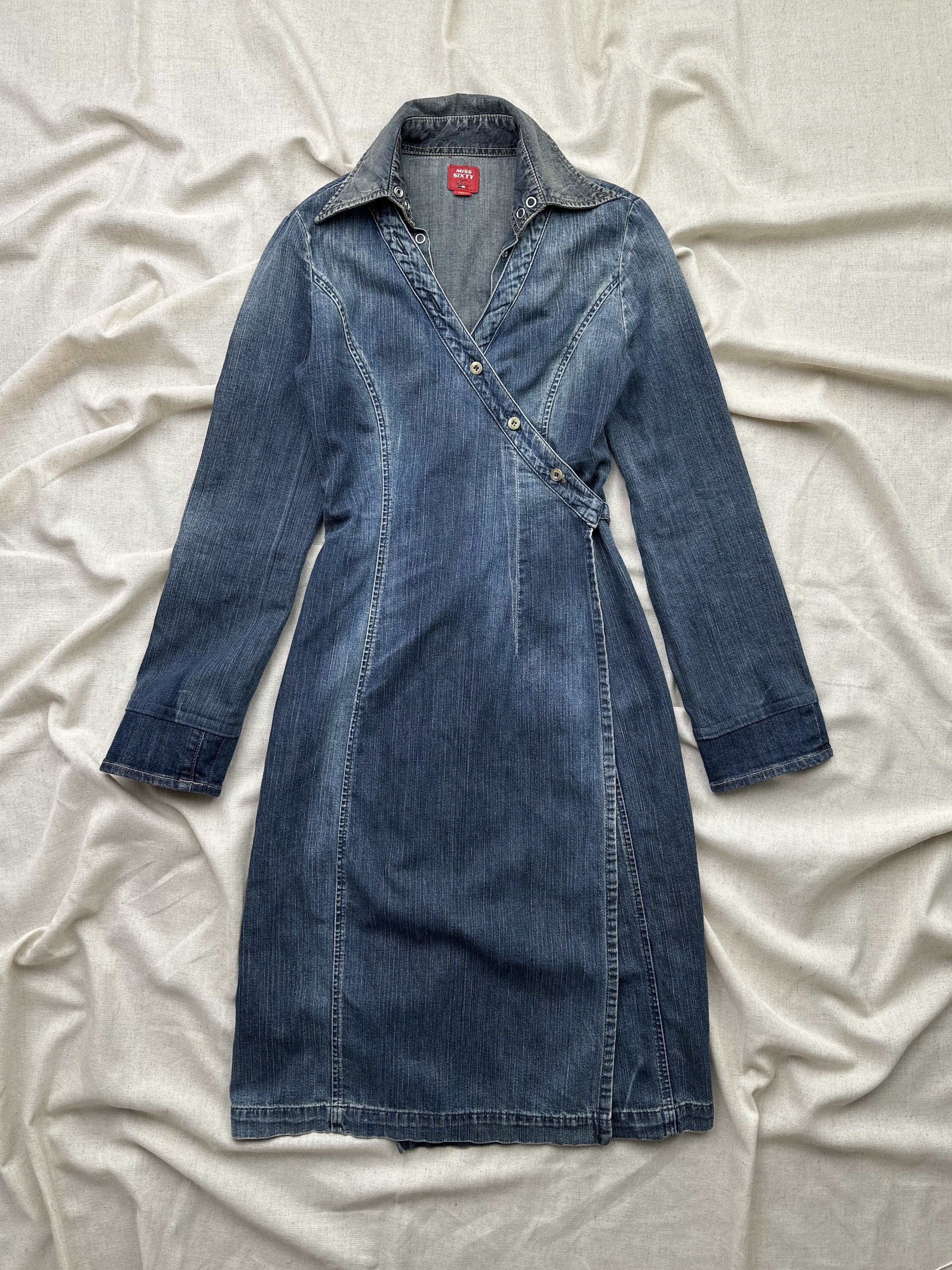 Miss Sixty Miss Sixty Denim Dress Size S / US 4 / IT 40 - 1 Thumbnail