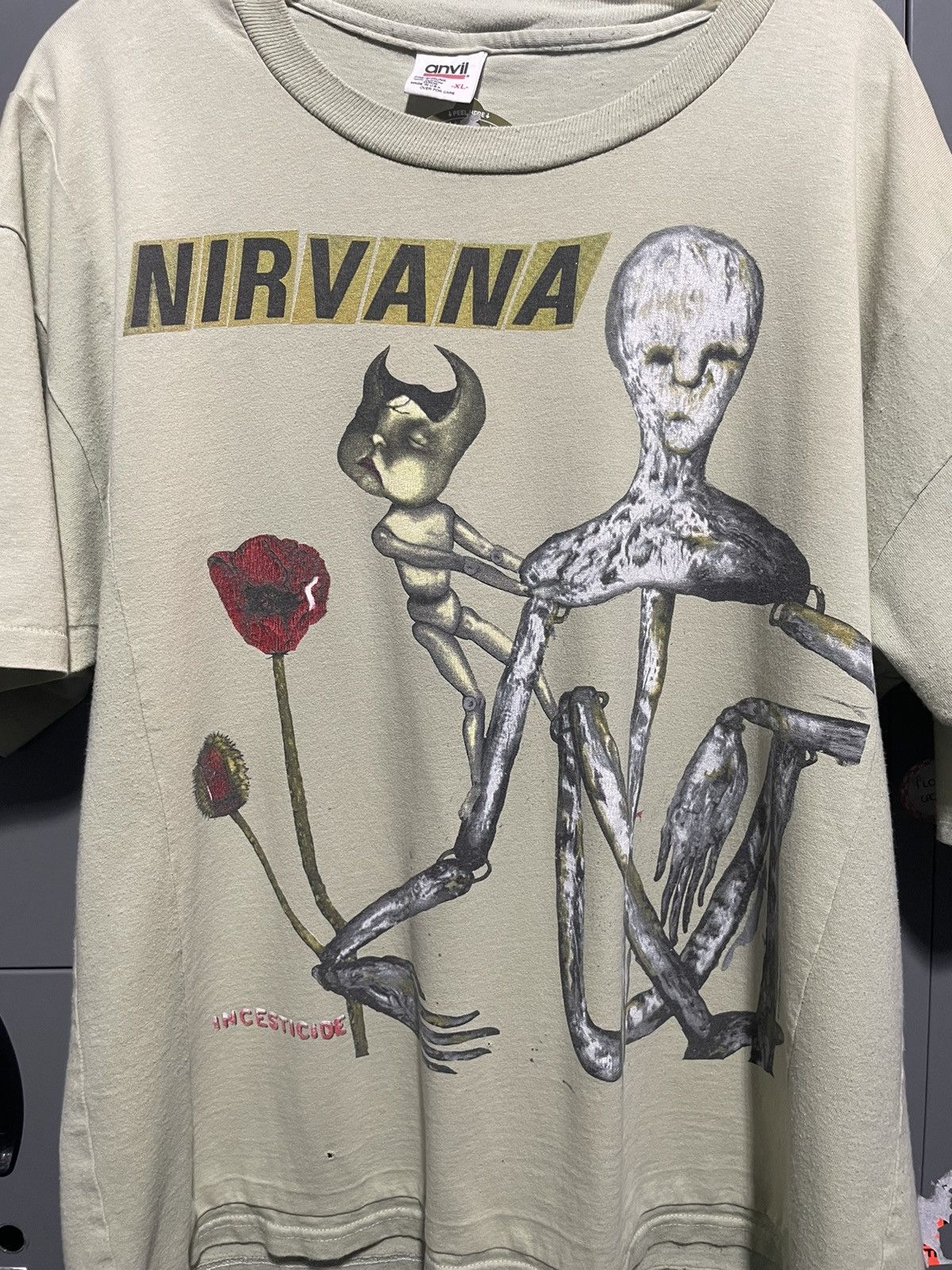 Vintage 1993 Nirvana Incesticide Kurt Cobain Art Album Cover Grunge