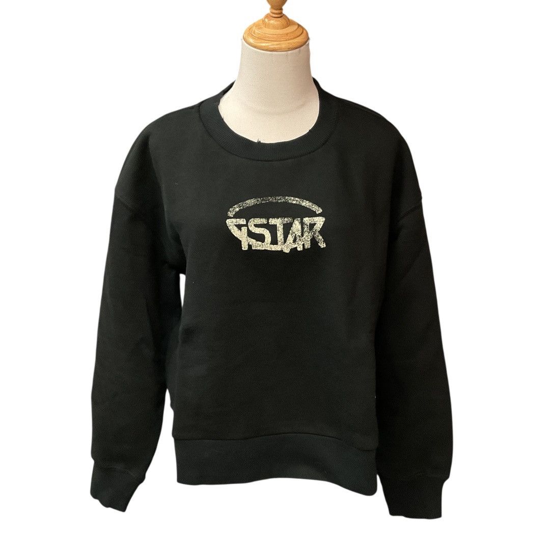G-Star G-Star RAW Womens Logo Loose Fit Sweatshirt Black Size M NWT Size M / US 6-8 / IT 42-44 - 1 Thumbnail