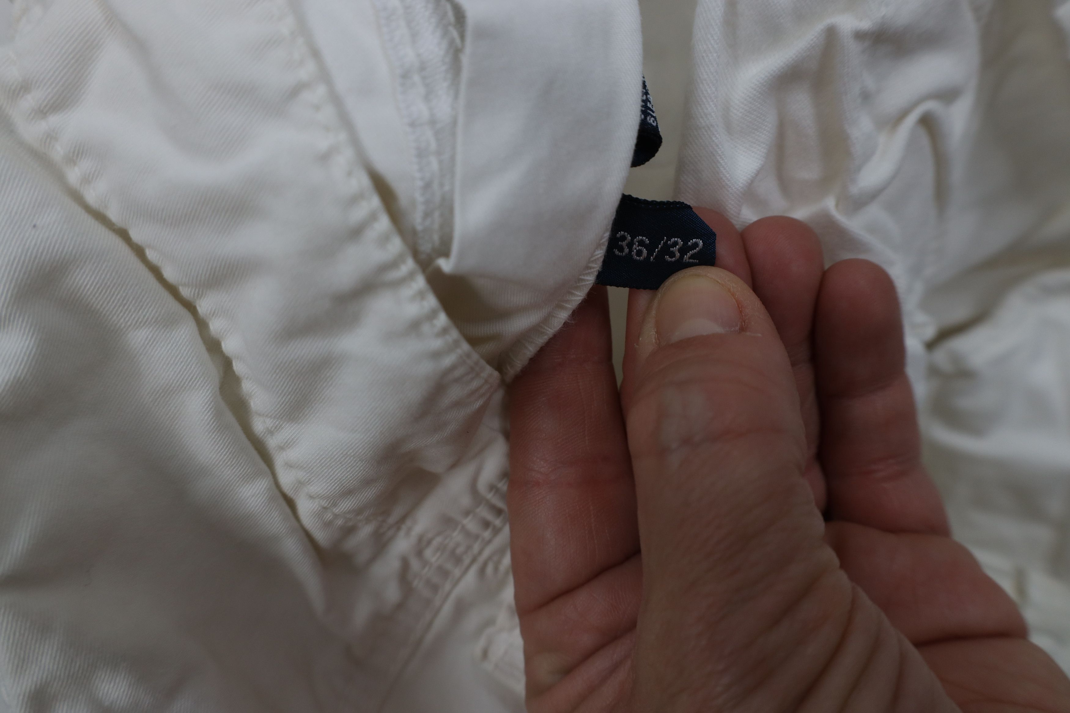 Ralph Lauren Vintage 90s Ralph Lauren Wide Leg Cargo Pants White Cotton Size US 36 / EU 52 - 8 Thumbnail