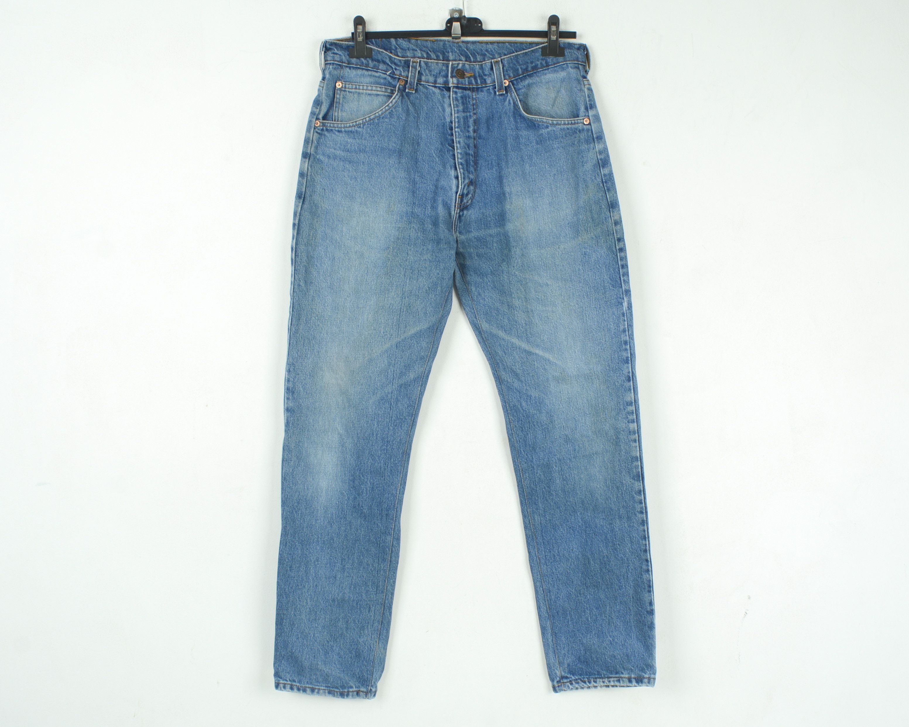 Levi's 610 Orange Tab W33 L32 Slim Fit Straight Jeans Denim 90's Size US 33 - 2 Thumbnail