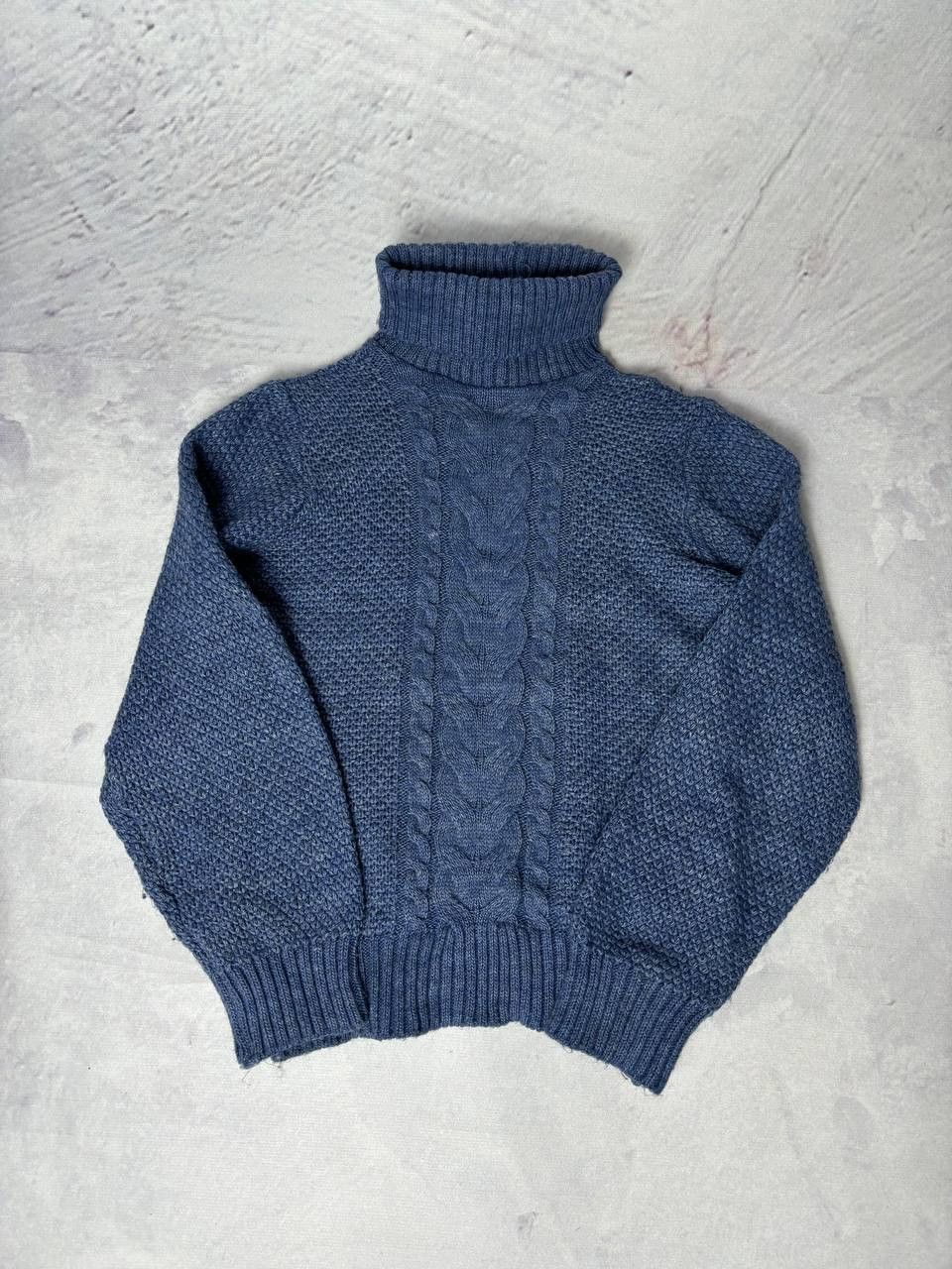 image of Loro Piana Turtleneck Knit Sweater in Navy, Men's (Size Small)