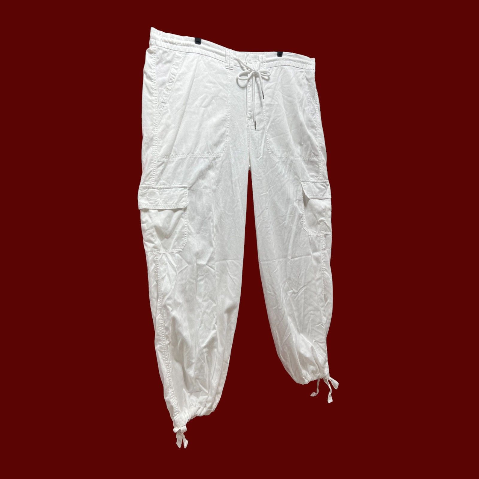 Other Wild Fable - Women's Mid-Rise Wide Leg Cargo Beach Pants - W Size 42" / US 20 - 10 Thumbnail