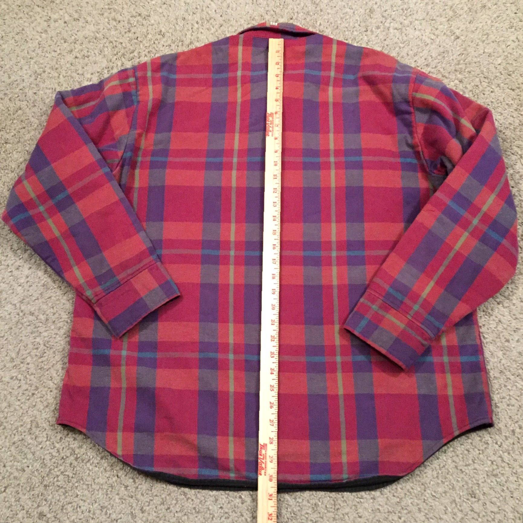 Vintage VINTAGE Woolrich Shirt Mens L Red Plaid Long Sleeve Button-Up Lined Size US L / EU 52-54 / 3 - 6 Thumbnail