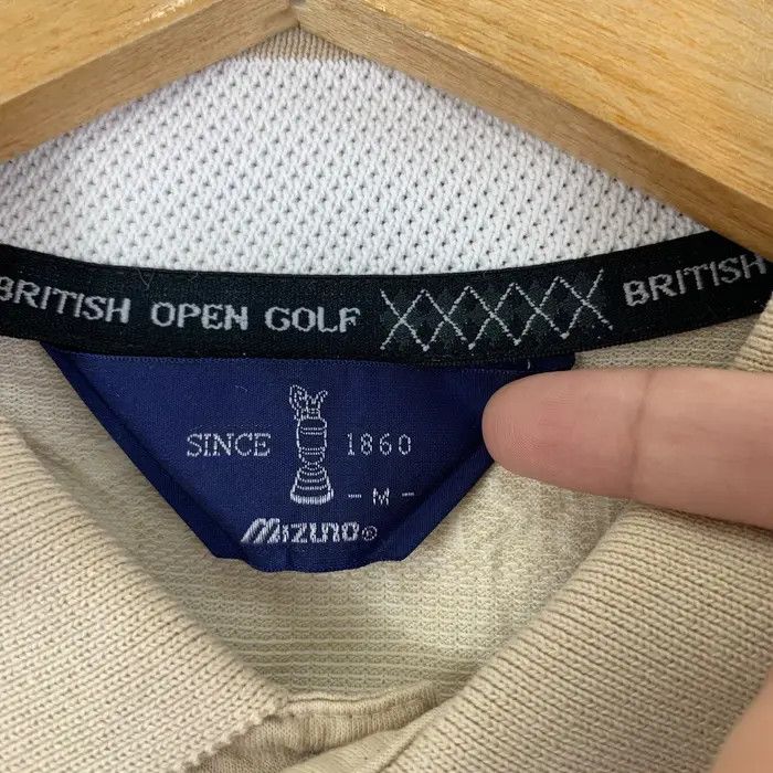 Mizuno Vintage MIZUNO BRITISH OPEN Golf Monogram Polo Tee Shirt Size US M / EU 48-50 / 2 - 6 Thumbnail