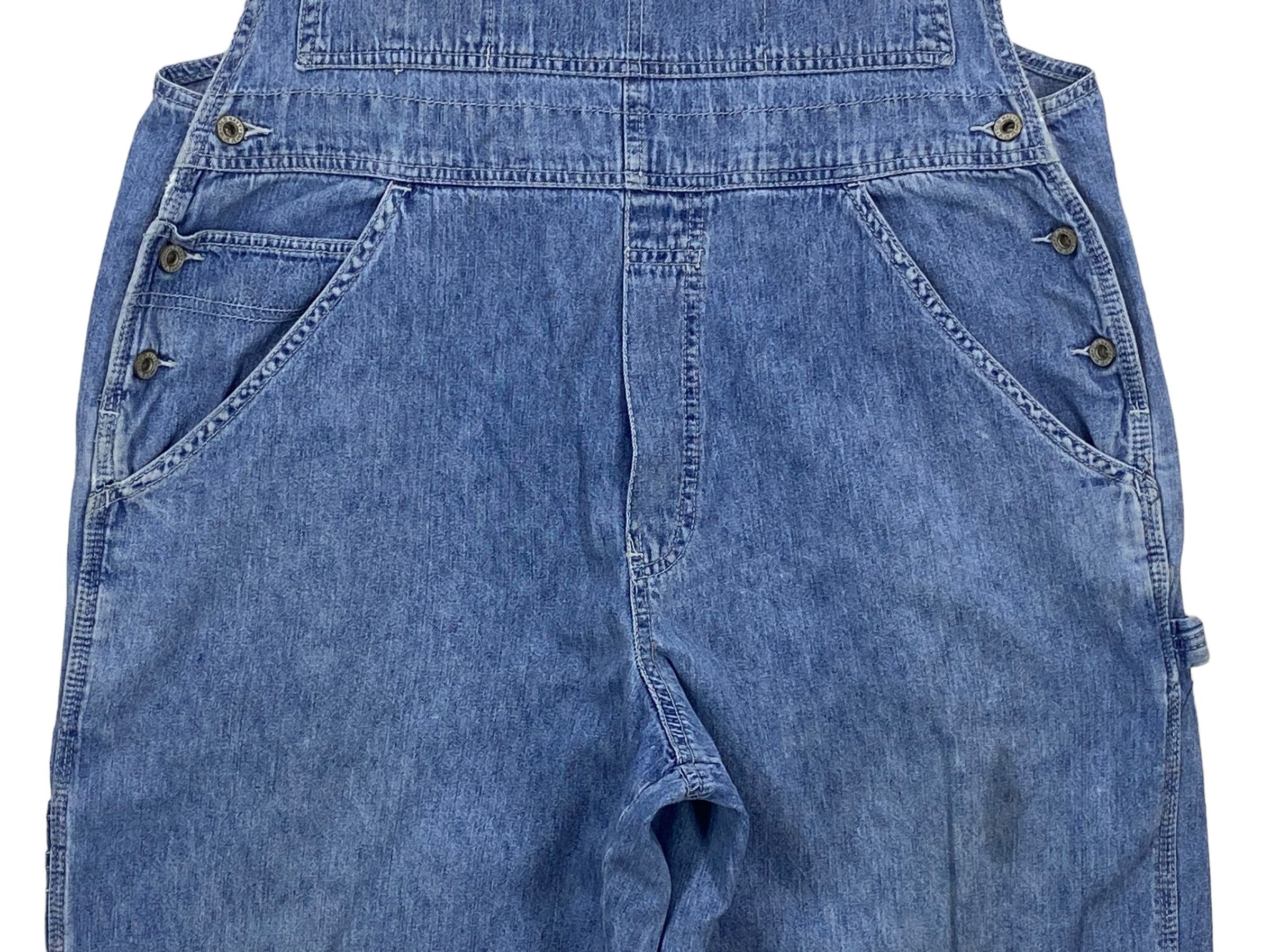 Old Navy Old Navy Carpenter Bib Overalls Light Wash Jeans Size US 39 - 4 Thumbnail