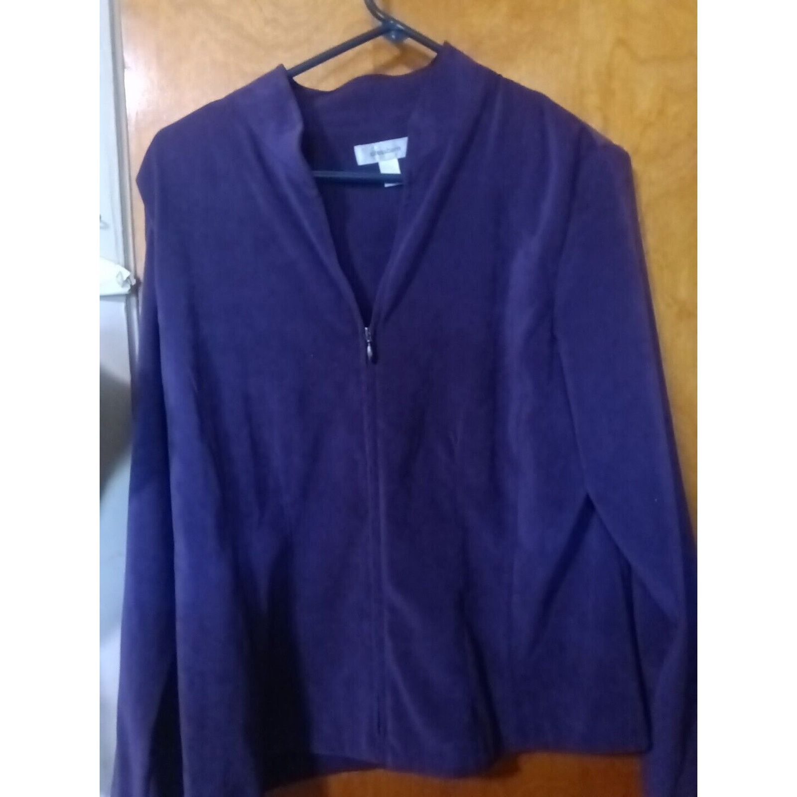 Other Dress Barn Purple Coat Size Large 2nd Pic Shows Color V Neck Size L / US 10 / IT 46 - 1 Thumbnail