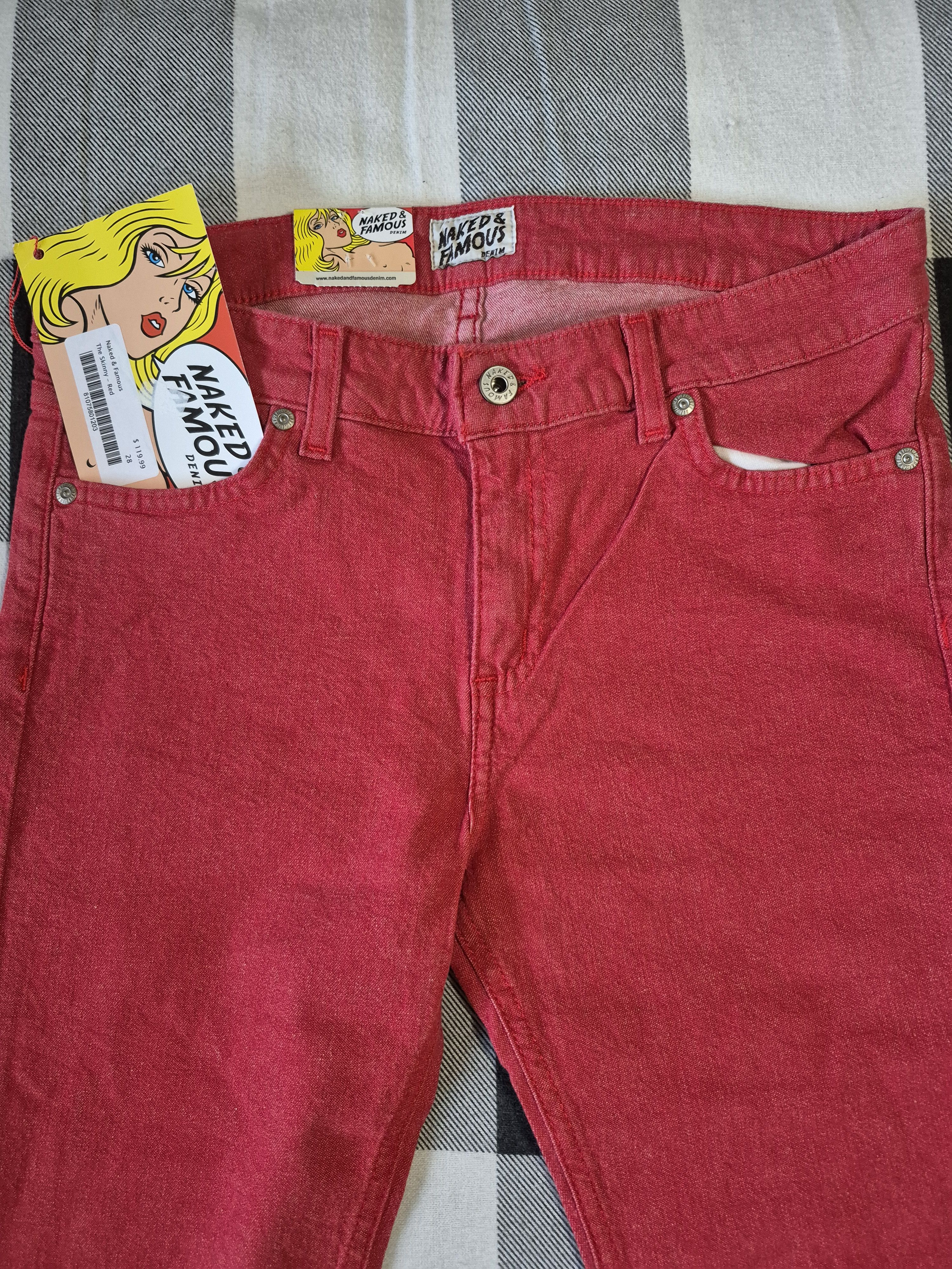 Naked & Famous Skinny red Size 28" / US 6 / IT 42 - 1 Thumbnail