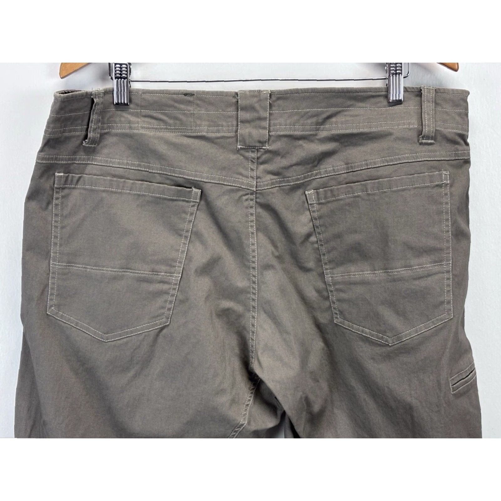 Vintage Kuhl Slackr Cargo Pants Mens 40x30 Gray Outdoor Hiking Comfort Stretch 5-Pocket Design Size US 40 / EU 56 - 4 Thumbnail