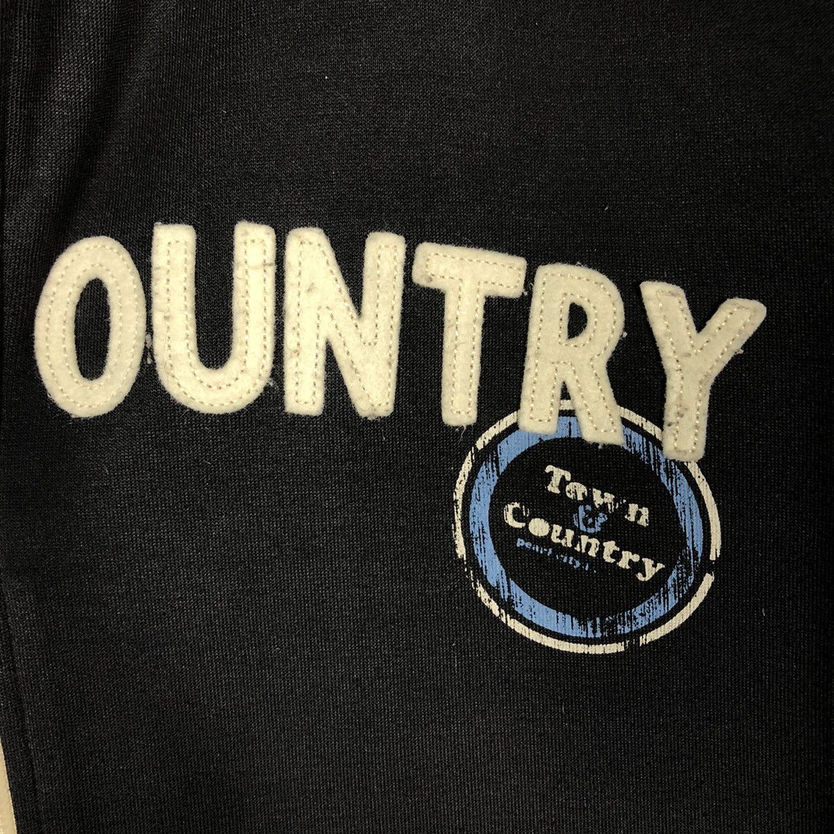 Japanese Brand 🔥Vintage Biker Jacket Zipper Town & Country Big Logo Size US M / EU 48-50 / 2 - 18 Thumbnail