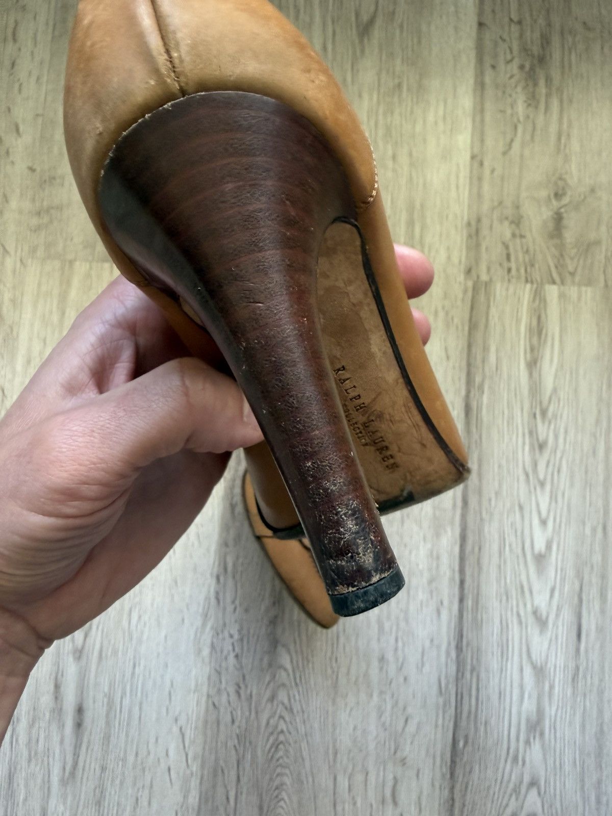 Ralph Lauren Purple Label Ralph Lauren Collection Italy Leather Loafer Pumps Tan High Size US 9.5 / IT 39.5 - 22 Thumbnail