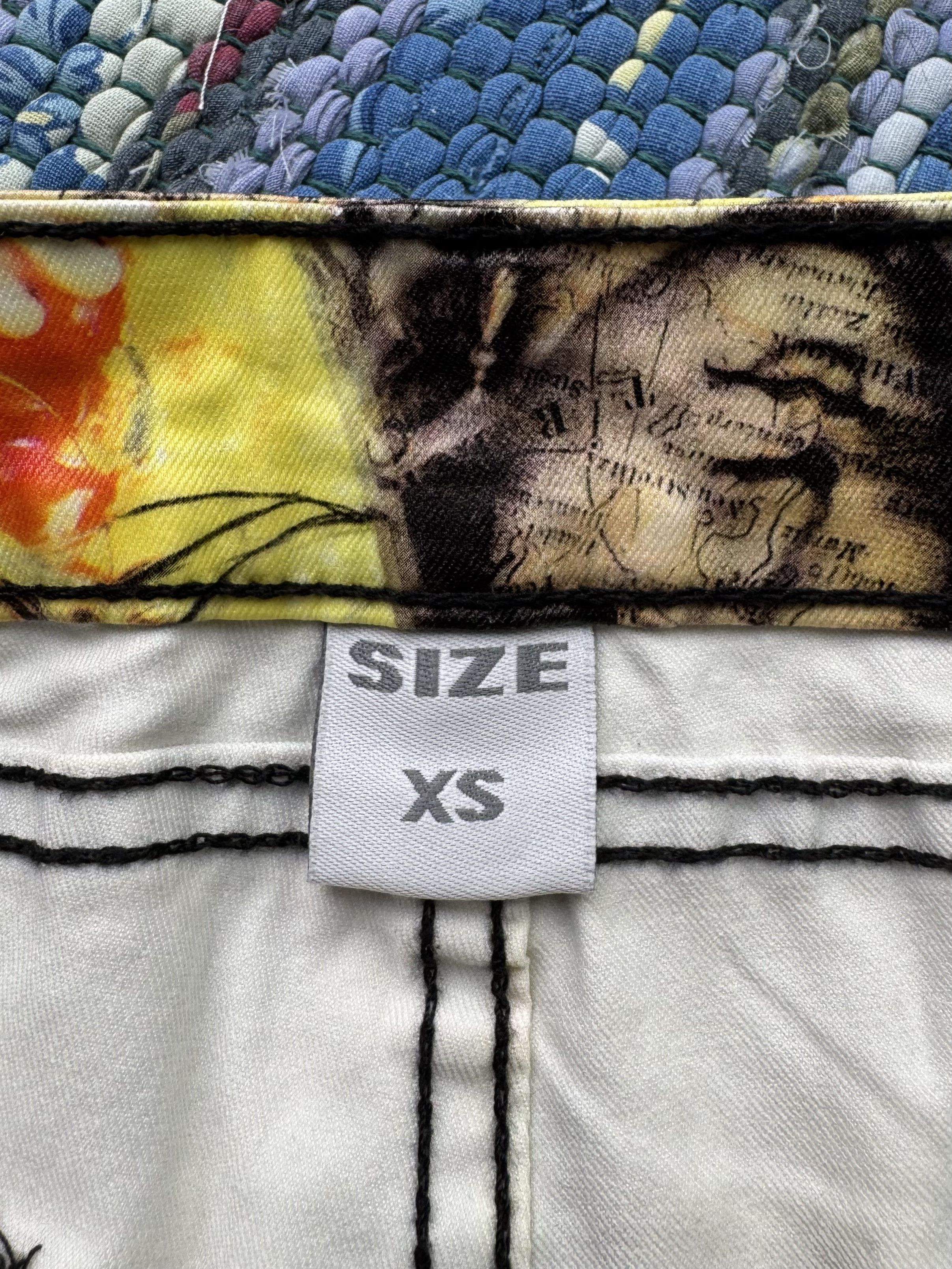 Vintage Vintage Printed Mini Shorts A562(148)D15 Size 24" / US 00 / IT 34 - 3 Thumbnail