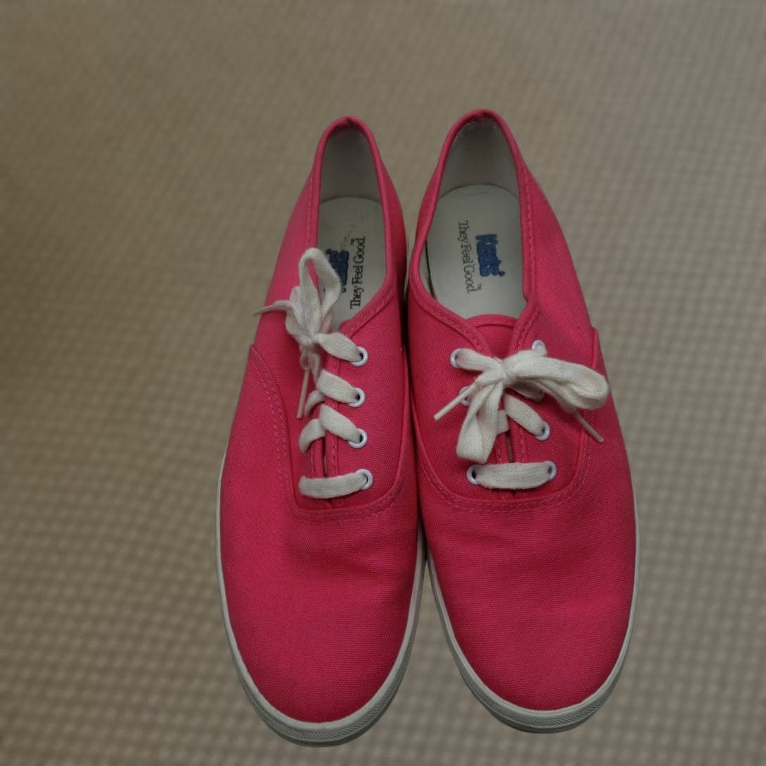 Keds VINTAGE: No Keds Champion Sneaker Pink Canvas Low Top Casual Women's 8.5M Lace Up Shoes Lightweight Cushioned Comfort Walking Size M / US 6-8 / IT 42-44 - 1 Thumbnail