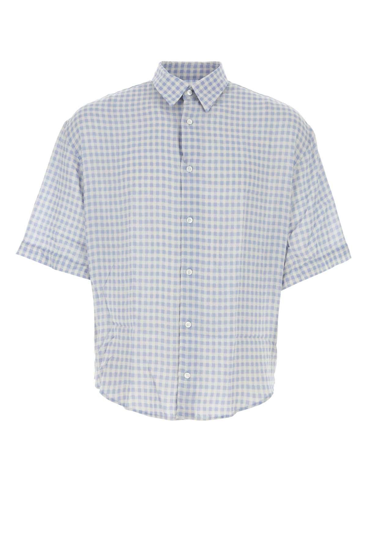 image of Ami Embroidered Viscose Shirt in Printed, Men's (Size XS)