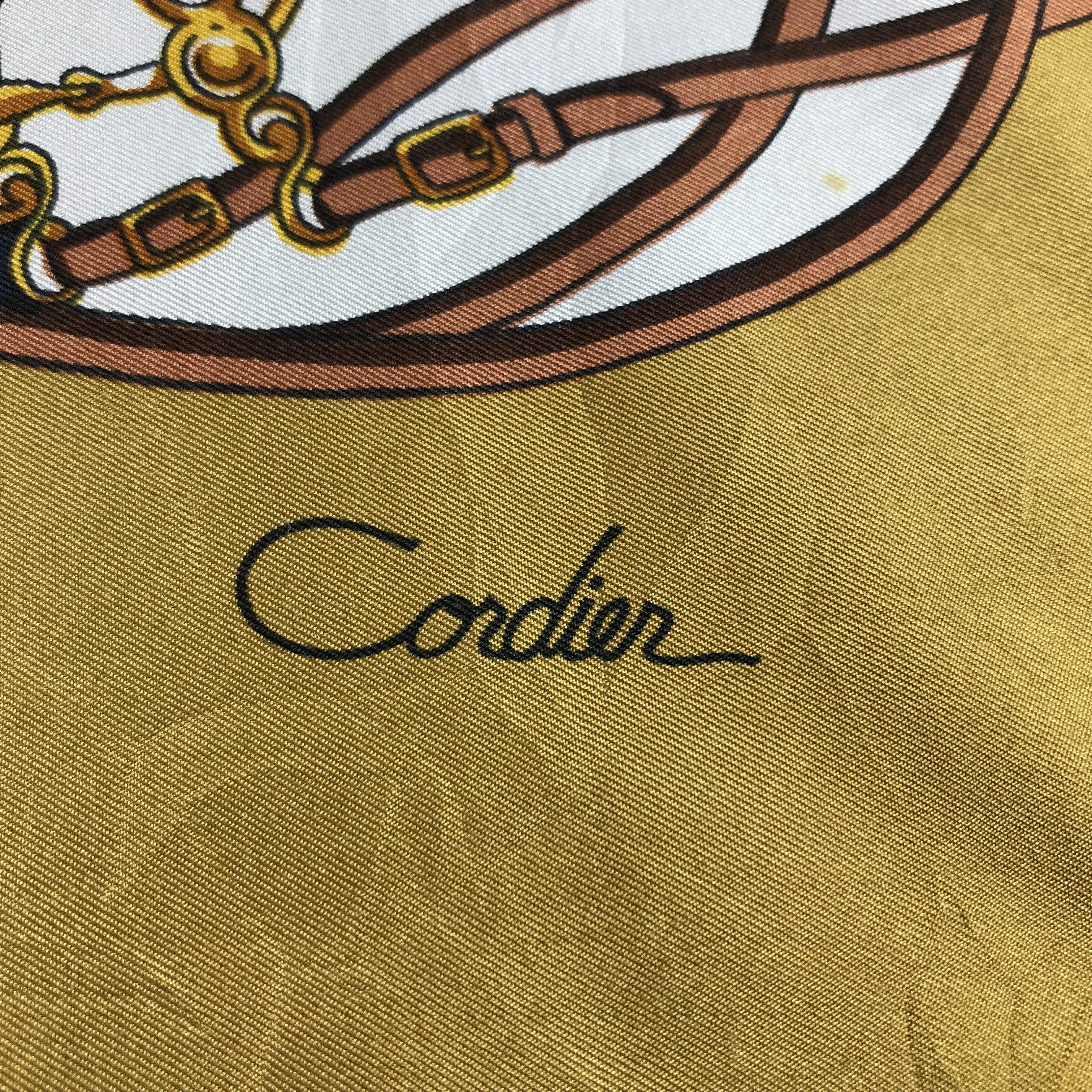 Vintage Vintage Cordier Hand Rolled Silk Scarf M128 Size ONE SIZE - 3 Thumbnail