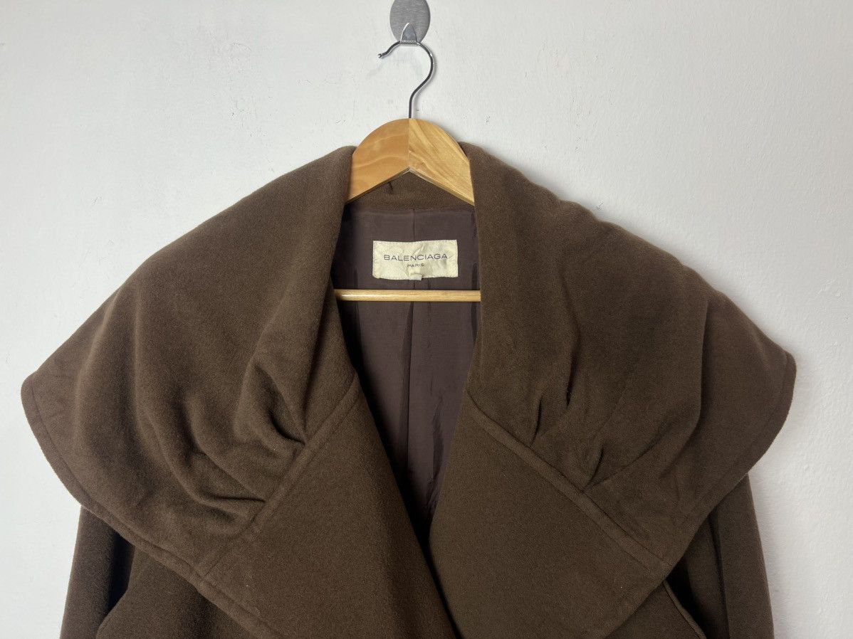 Balenciaga Balenciaga Wool Brown Coat Size US L / EU 52-54 / 3 - 3 Thumbnail