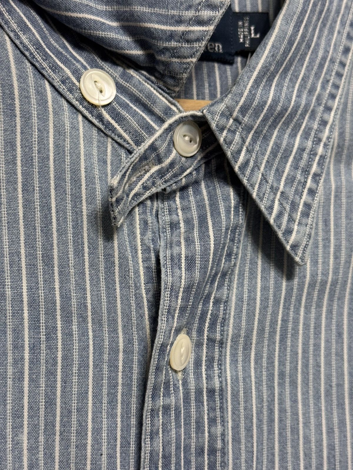 Polo Ralph Lauren 90s Polo Ralph Lauren inspired 30s USN Chambray Chinstrap Size US L / EU 52-54 / 3 - 5 Thumbnail