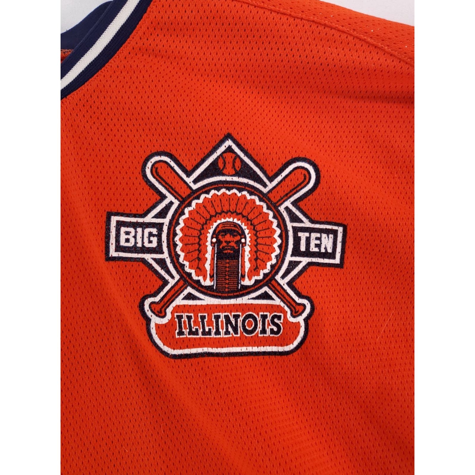 Vintage AIS VTG University of Illinois Big 10 Football Jersey Made USA Orange Mens XXL Jersey Size US XXL / EU 58 / 5 - 3 Thumbnail