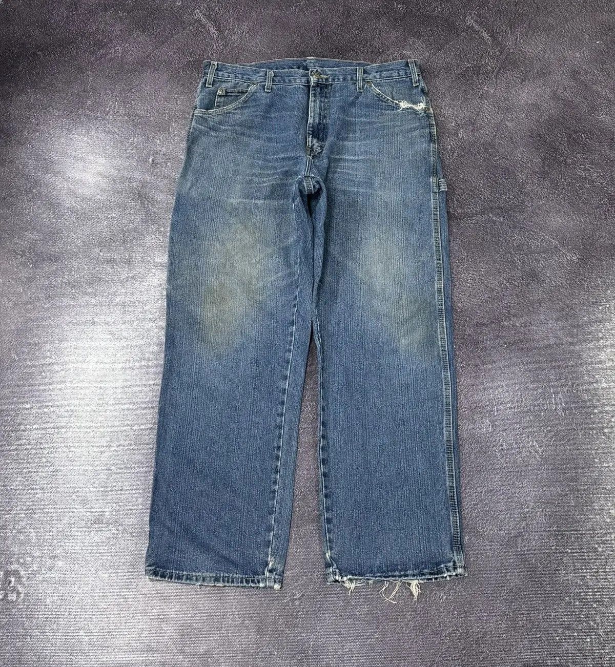 Dickies × Vintage Vintage Dickies Y2K Blue Denim Hype Baggy Jeans Size US 36 / EU 52 - 2 Thumbnail