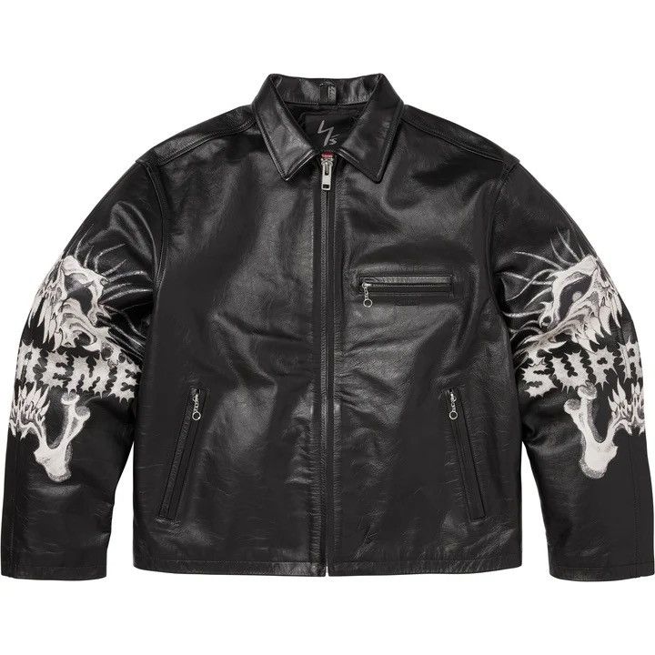 Supreme × Yohji Yamamoto Supreme/Yohji Yamamoto Leather Jacket Size US S / EU 44-46 / 1 - 8 Thumbnail