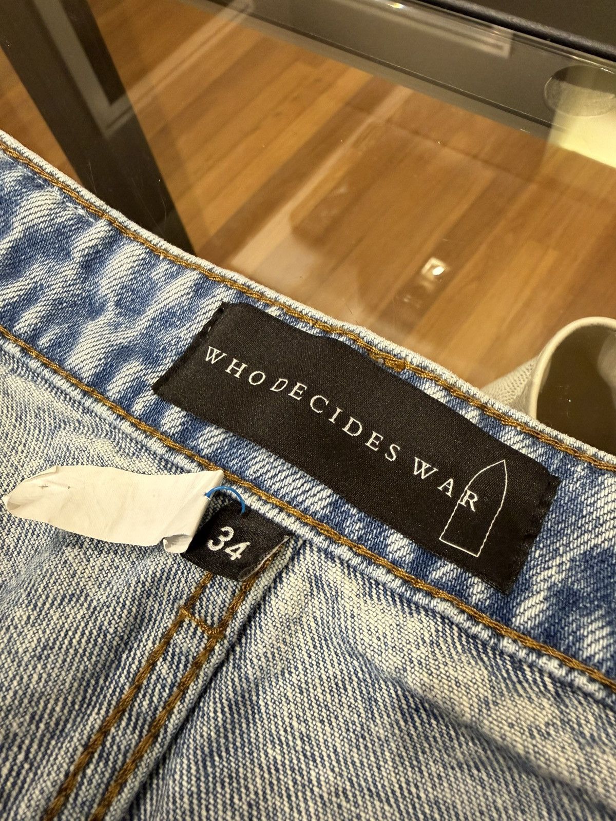 Who Decides War Who Decides War Distressed Flared Denim Jeans Size US 34 / EU 50 - 3 Thumbnail
