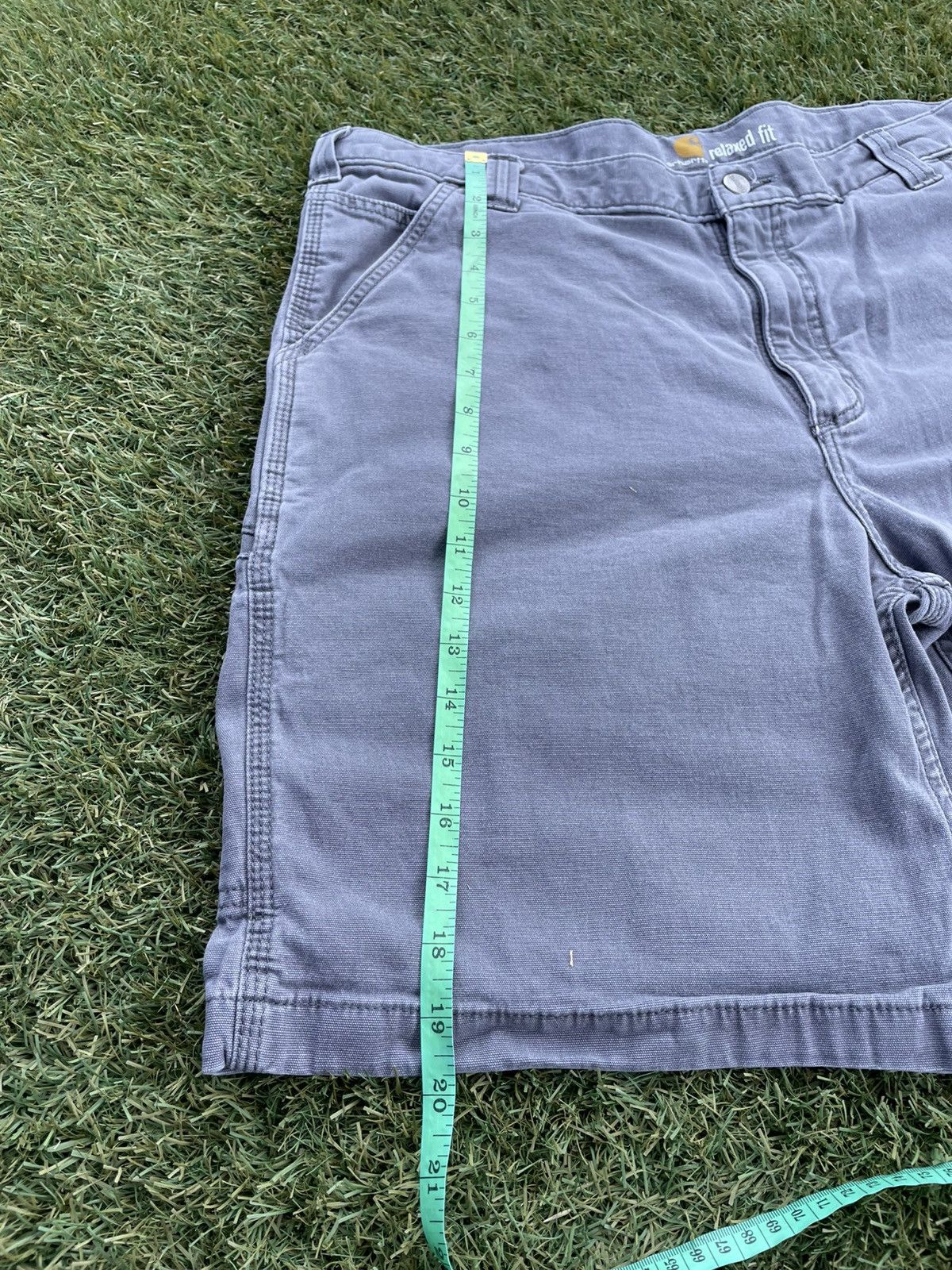 Carhartt Carhartt Mens Gray Utility Work Shorts cell pocket Size 38 Size US 38 / EU 54 - 3 Thumbnail