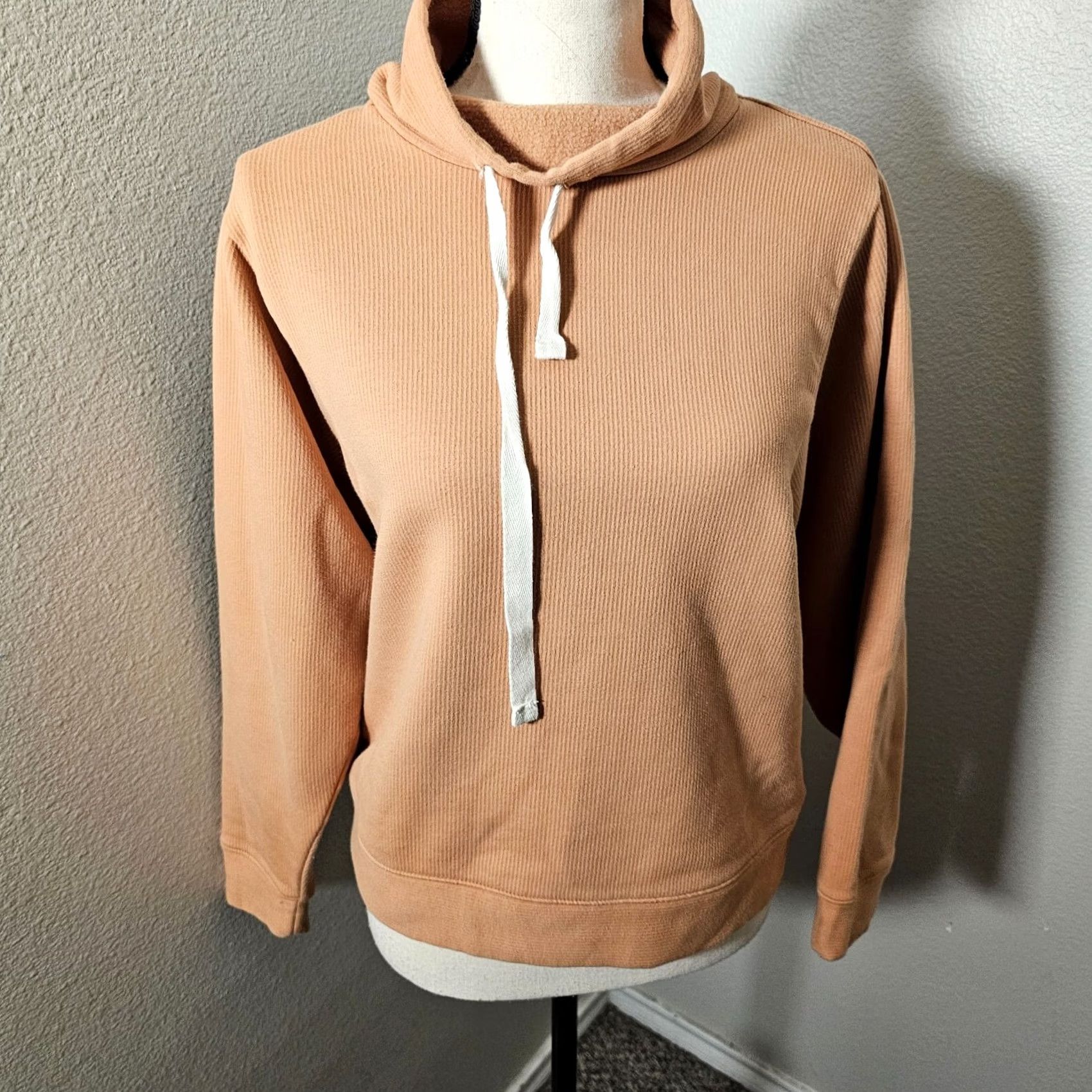 Madewell VINTAGE Madewell MWL Ribbed Funnelneck Athleisure Sweatshirt XS Tan Brown Dolman Sleeve Women's Pullover Regular Size XS Cardigan/ Sweater? Size XS / US 0-2 / IT 36-38 - 5 Thumbnail