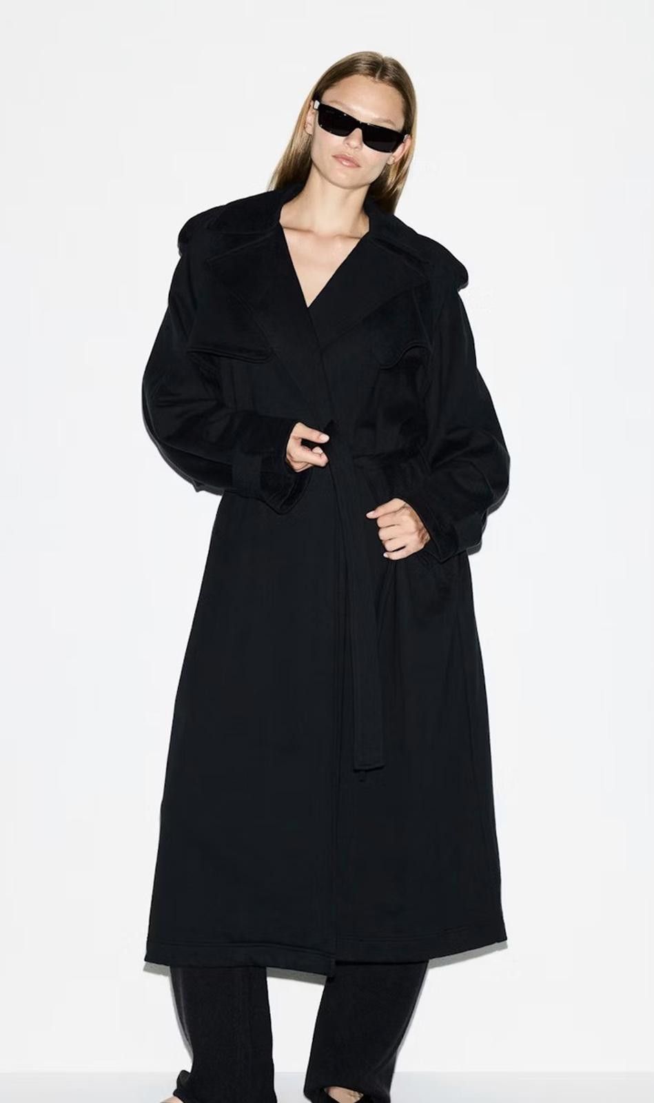 SKIMS Boyfriend Fleece Oversized Trench Coat Medium