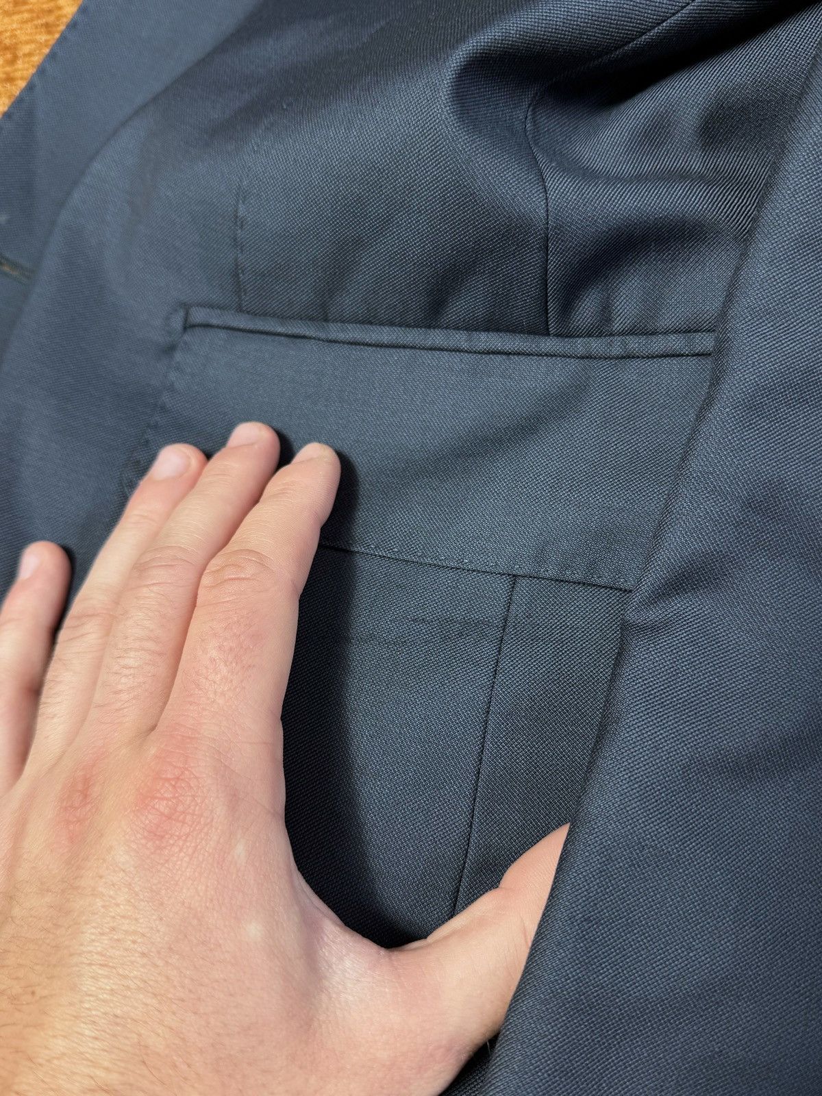 Suitsupply Suitsupply Pure Wool Lazio Single Breasted Suit Jacket Pants Size 46S - 7 Thumbnail
