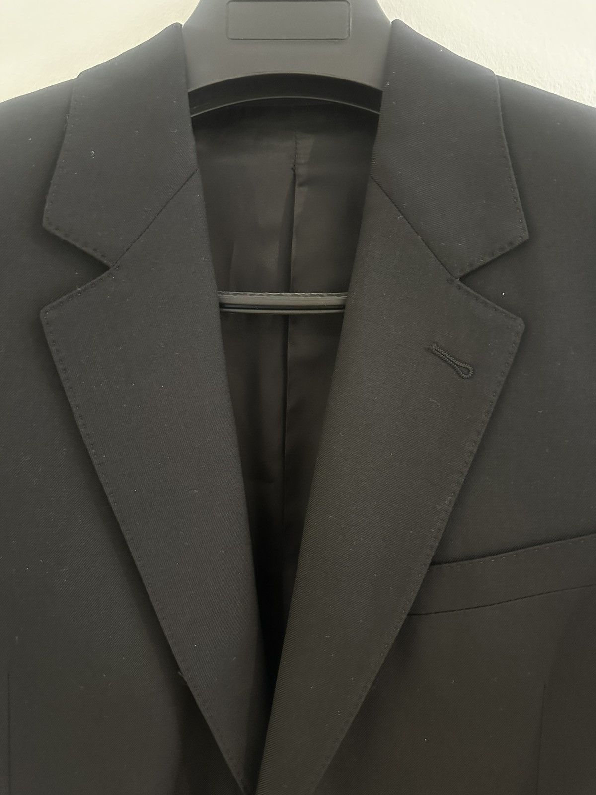 Celine 22SS Black Blazer Boxy Wool Gabardine Size 46R - 5 Thumbnail